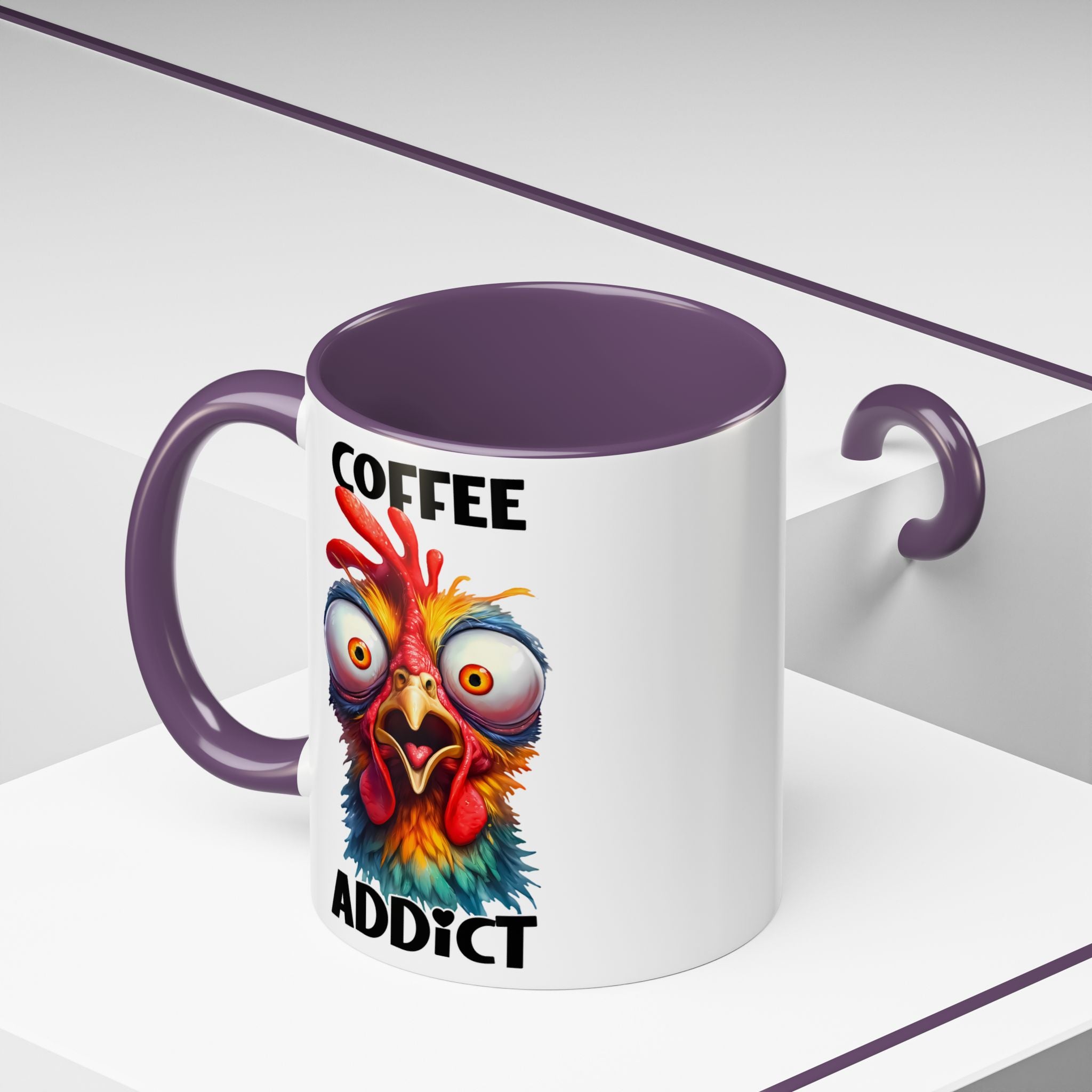 Coffee Addict – Perplexed Chicken Mug