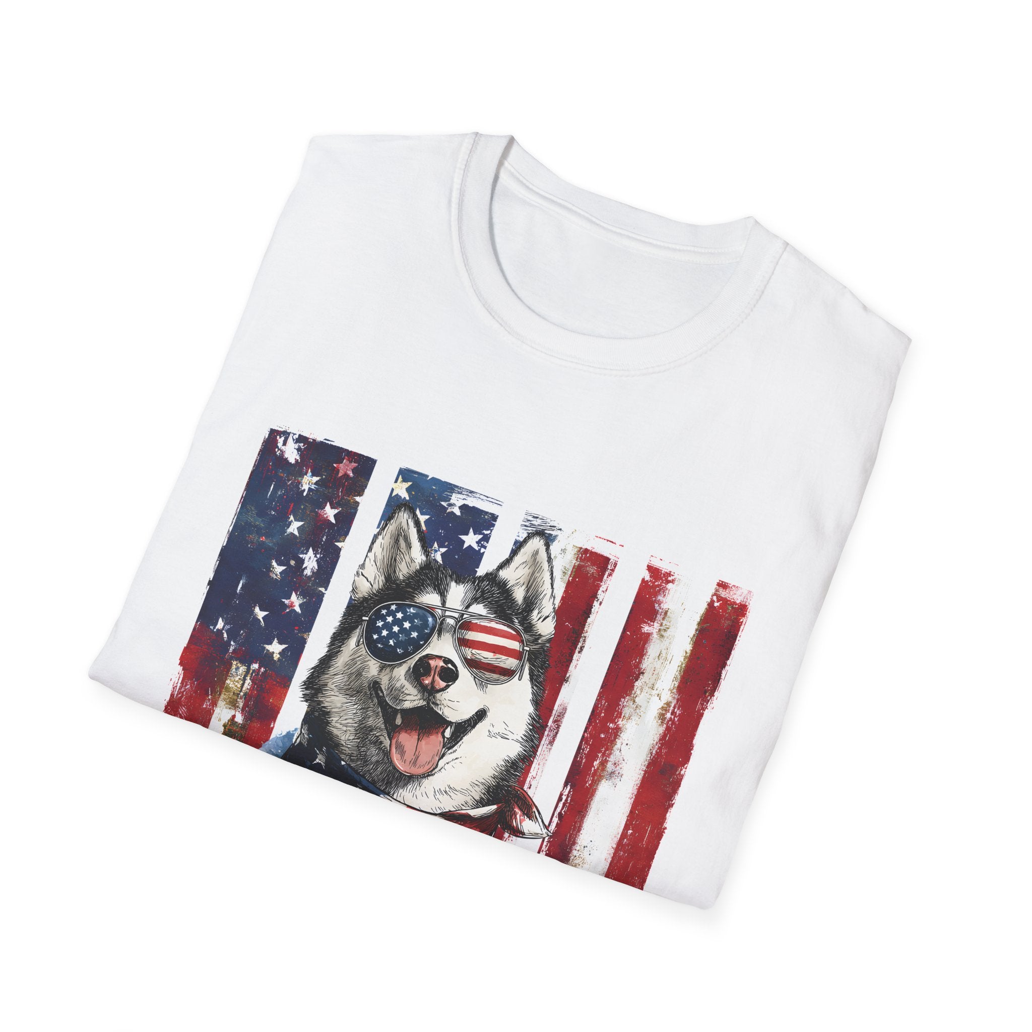 Patriotic Paws: Siberian Husky Edition