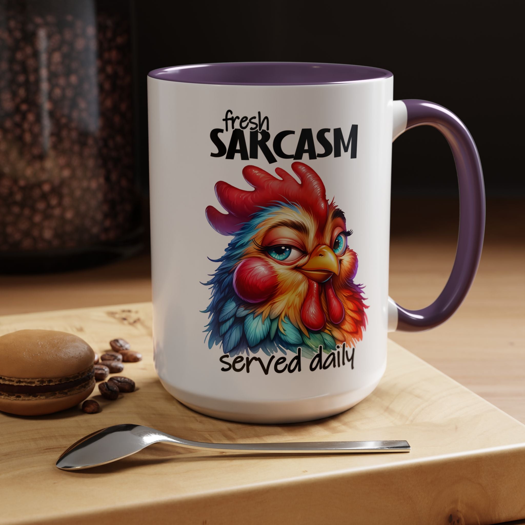 Fresh Sarcasm Served Daily – Chubby Chicken Mug