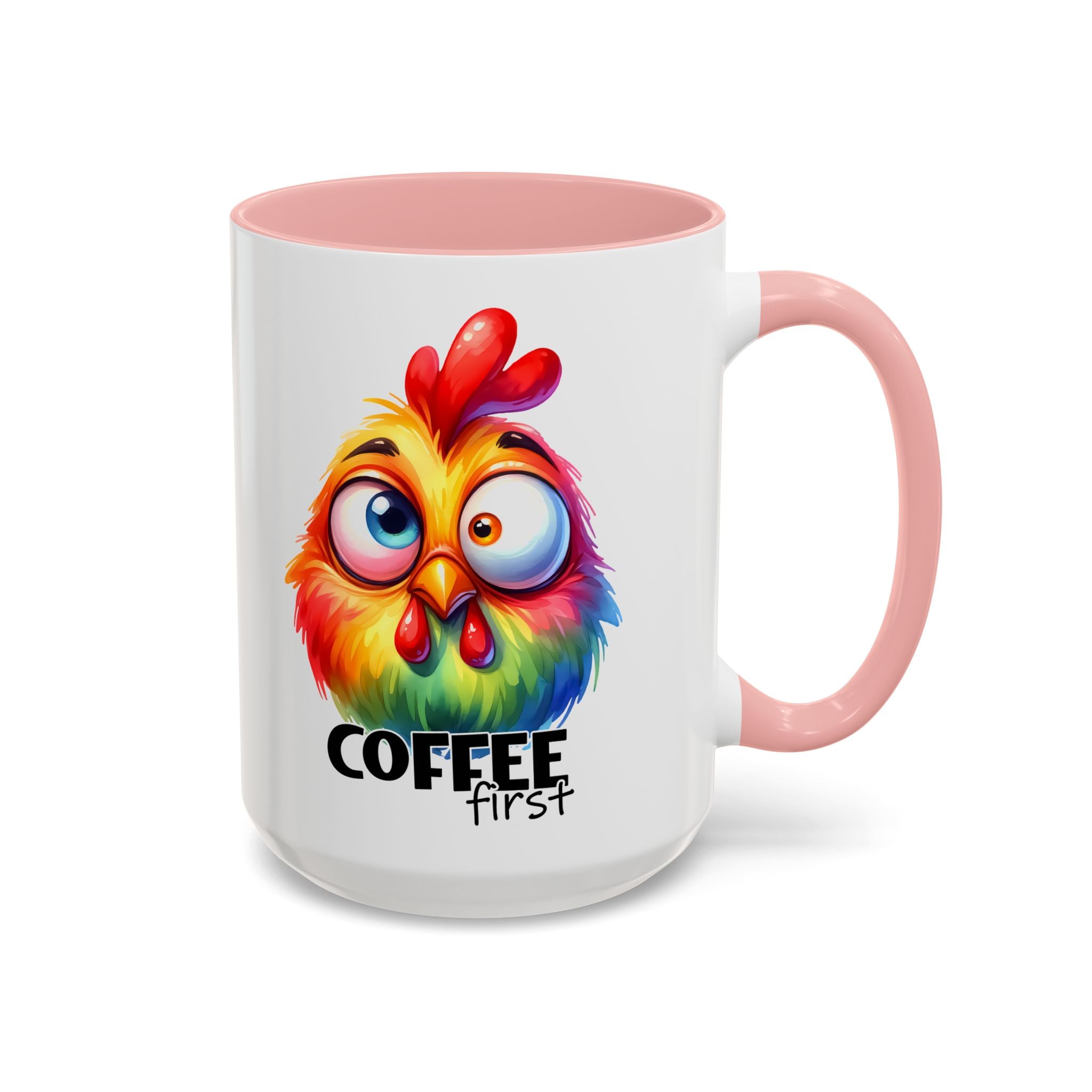 Coffee First – Colorful Chicken Mug