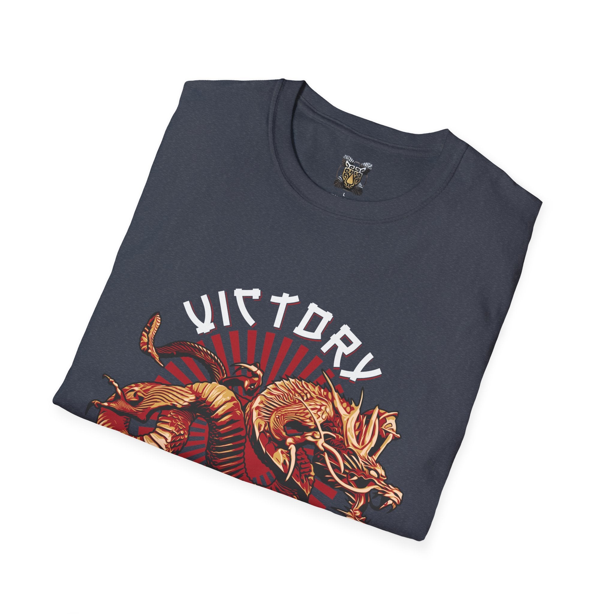 Victory or Death T-Shirt – Epic Dragon & Rising Sun Design for Fantasy, Samurai, and Warrior Fans