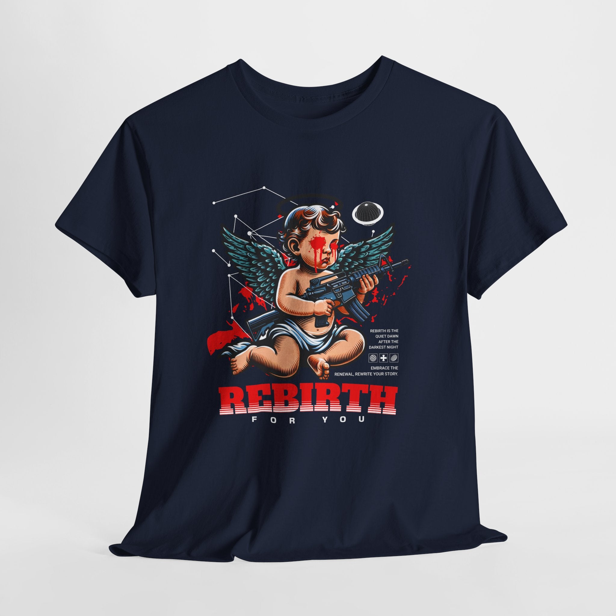 "Divine Angel" - Gothic Engraving T-Shirt Design