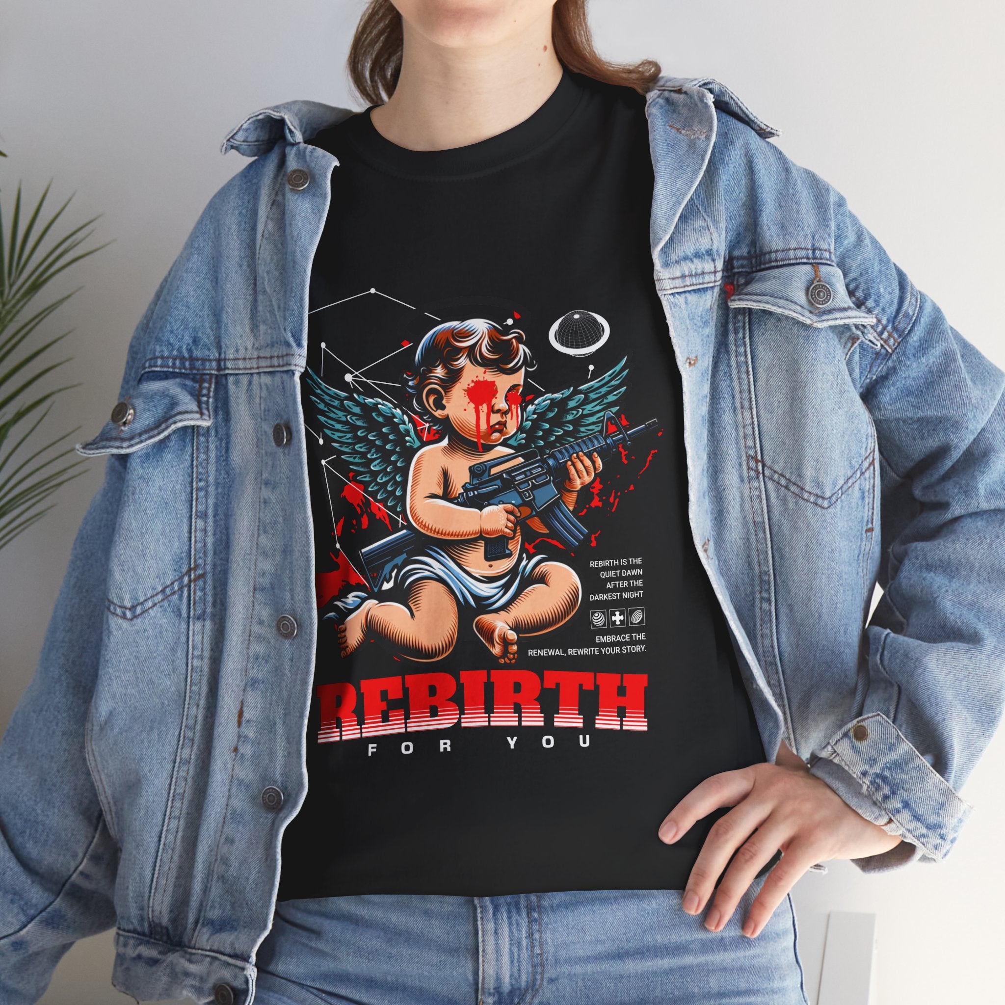 "Divine Angel" - Gothic Engraving T-Shirt Design
