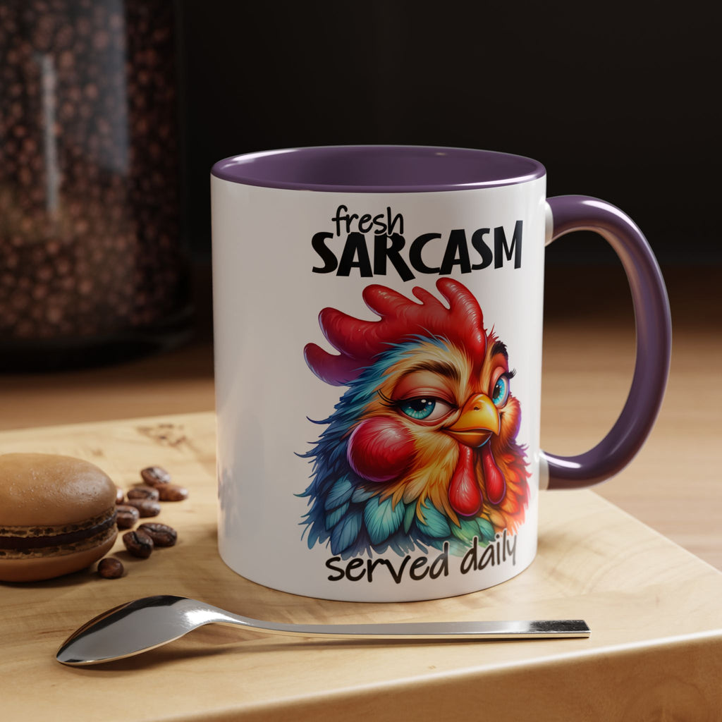 Fresh Sarcasm Served Daily – Chubby Chicken Mug