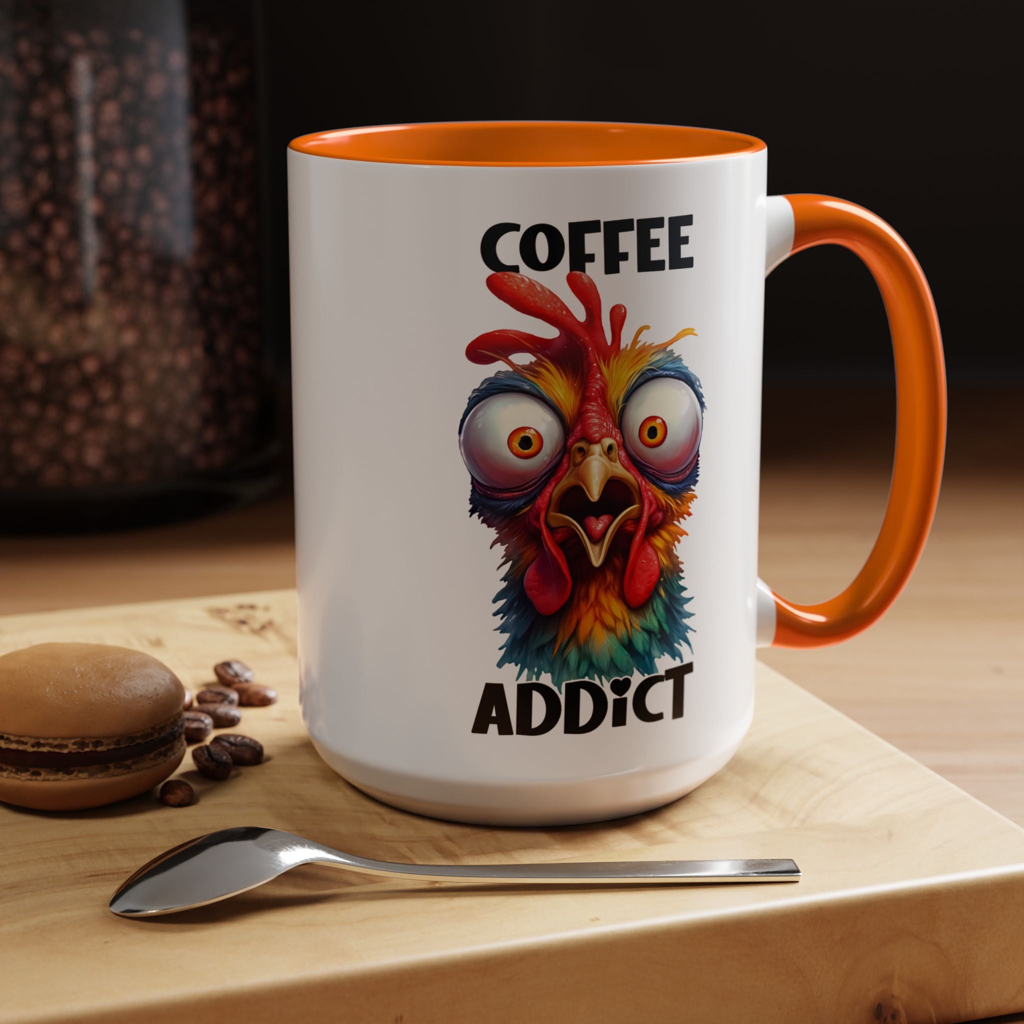Coffee Addict – Perplexed Chicken Mug