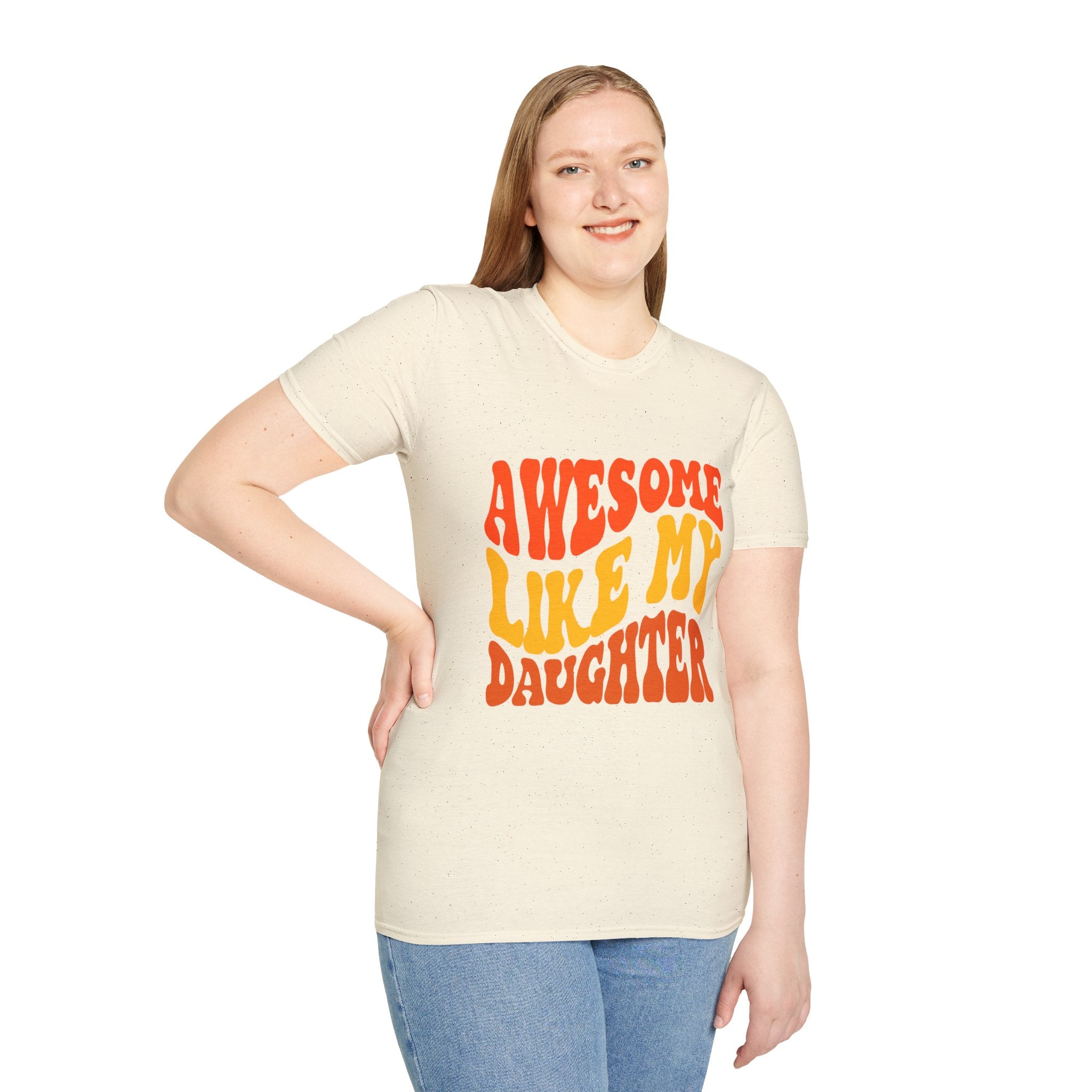 Awesome Like My Daughter T-Shirt – Funny Dad & Mom Graphic Tee, Proud Parent Shirt, Unisex Family Gift Apparel