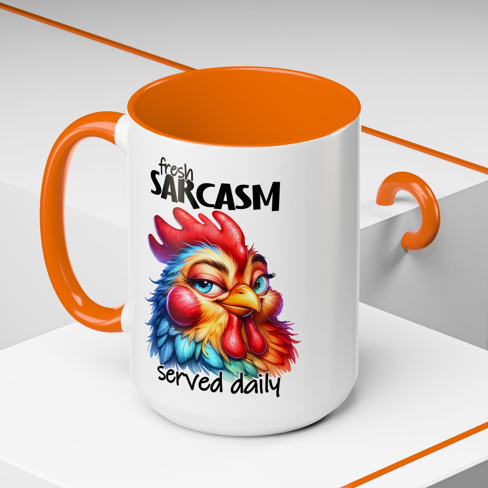 Fresh Sarcasm Served Daily – Chubby Chicken Mug