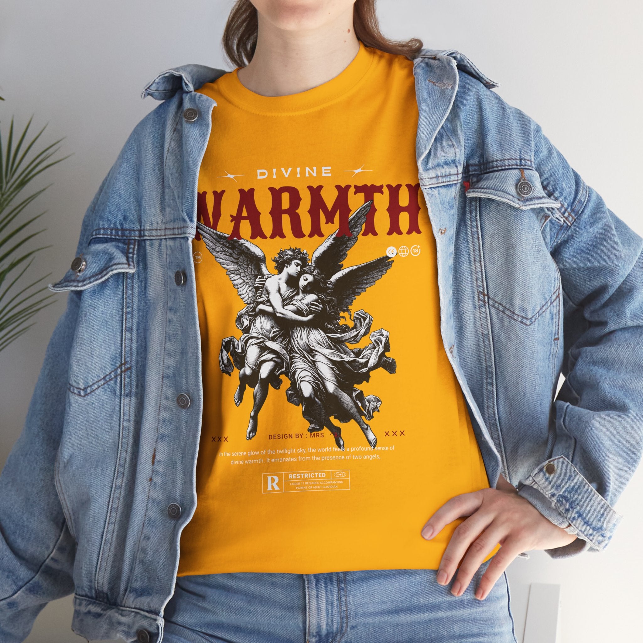 Divine Warmth: Angelic Embrace T-Shirt Design