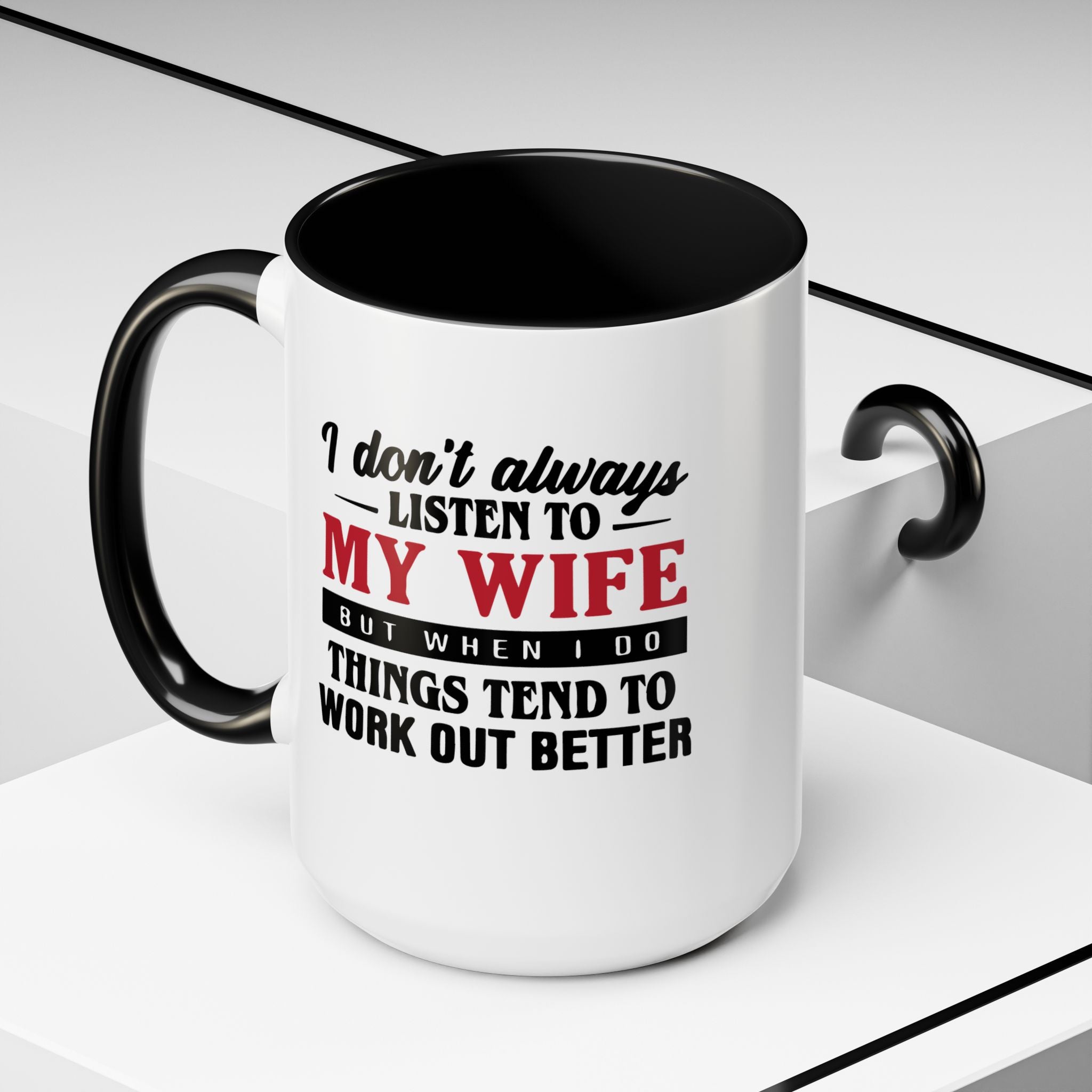 Funny Husband Coffee Mug – 11oz & 15oz Humor Quote, Colorful Interior