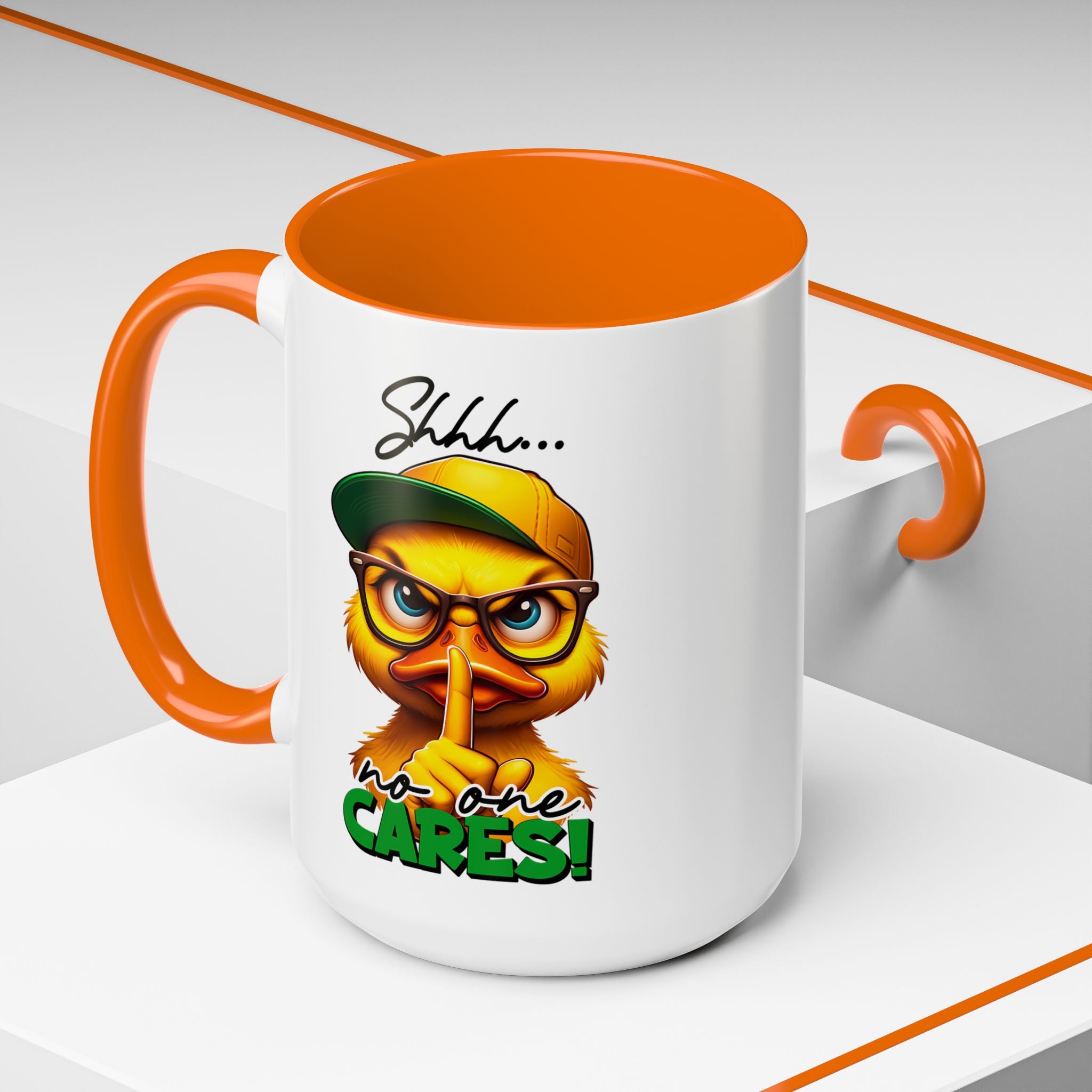Shhh… No One Cares Duckling Mug