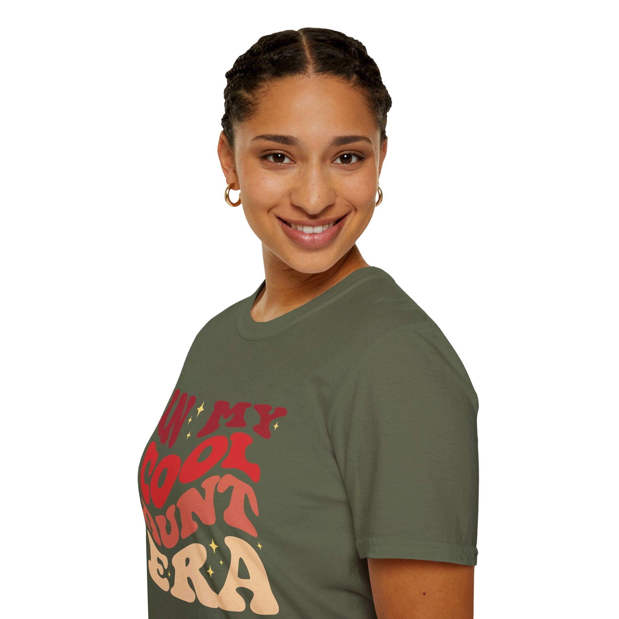 Cool Aunt T-Shirt – “In My Cool Aunt Era” Fun Auntie Gift Tee for Birthdays, Family Gatherings, and Everyday Wear