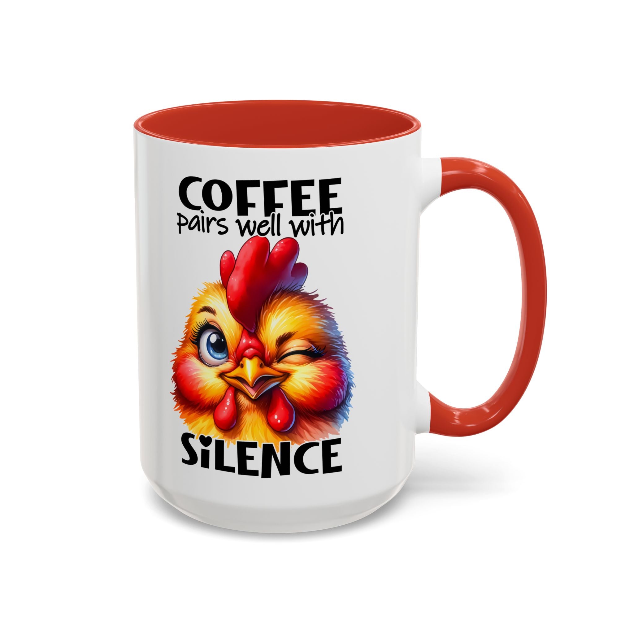 Coffee Pairs Well with Silence – Winking Chick Mug