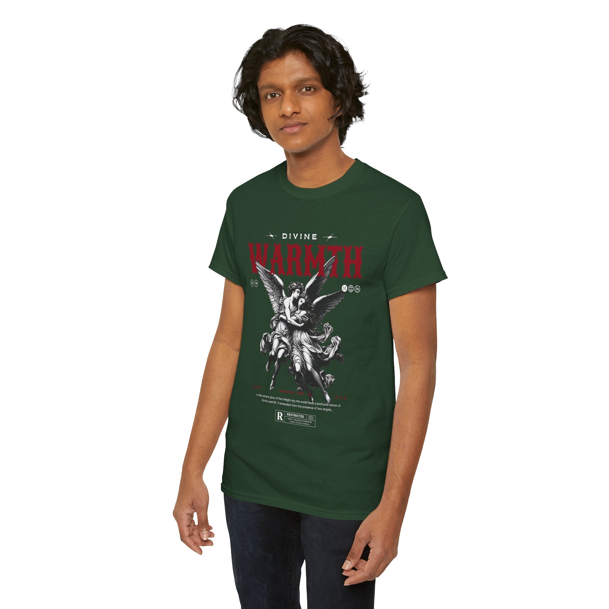 Divine Warmth: Angelic Embrace T-Shirt Design