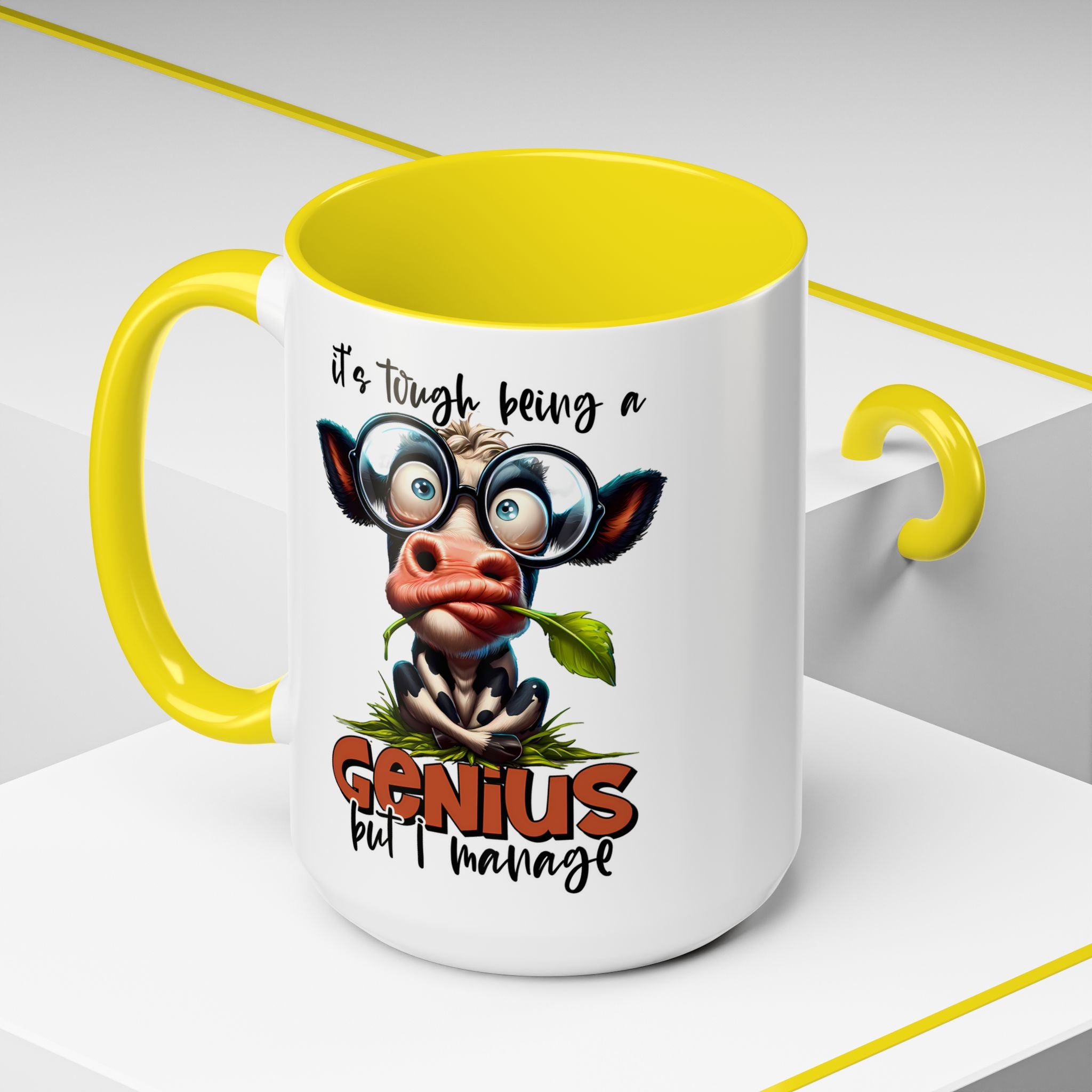 Moo-dest Genius Coffee Mug
