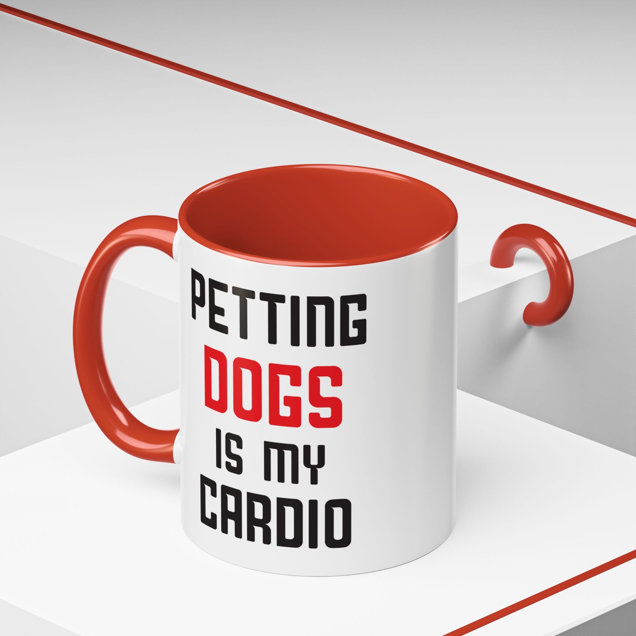 Dog Lover Coffee Mug – 11oz & 15oz Funny Pet Quote, Colorful Interior