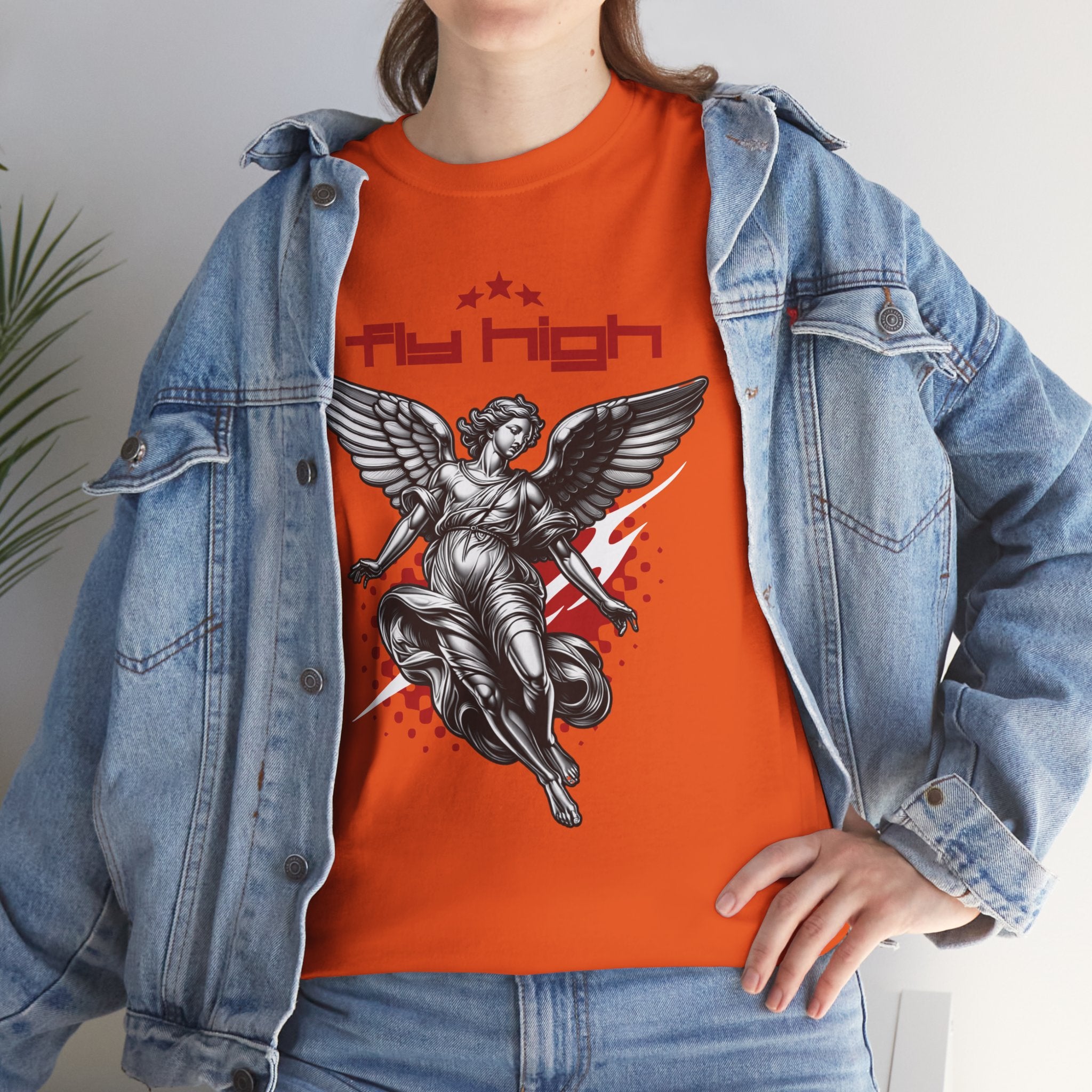 Fly High: Ascending Angel Grunge Art