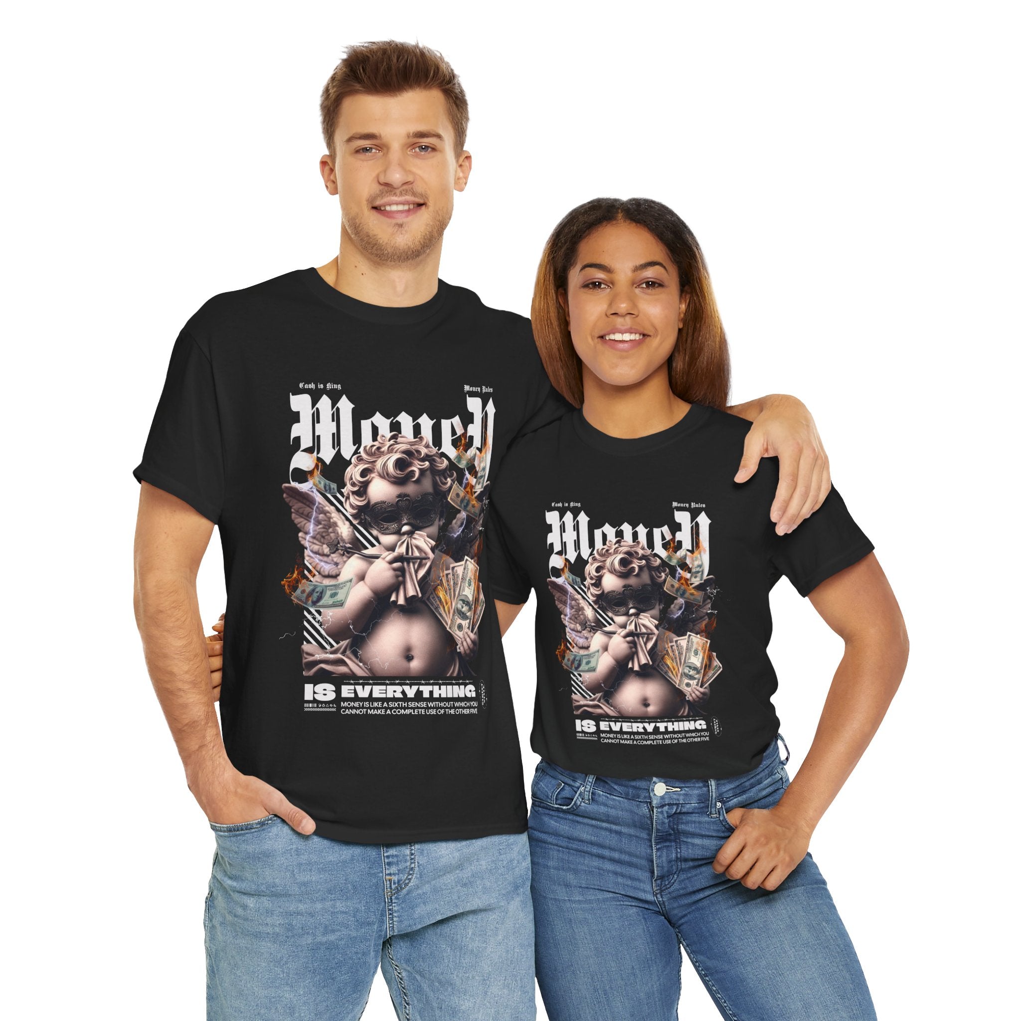 Money is Everything: Opulent Cherub Streetwear Design