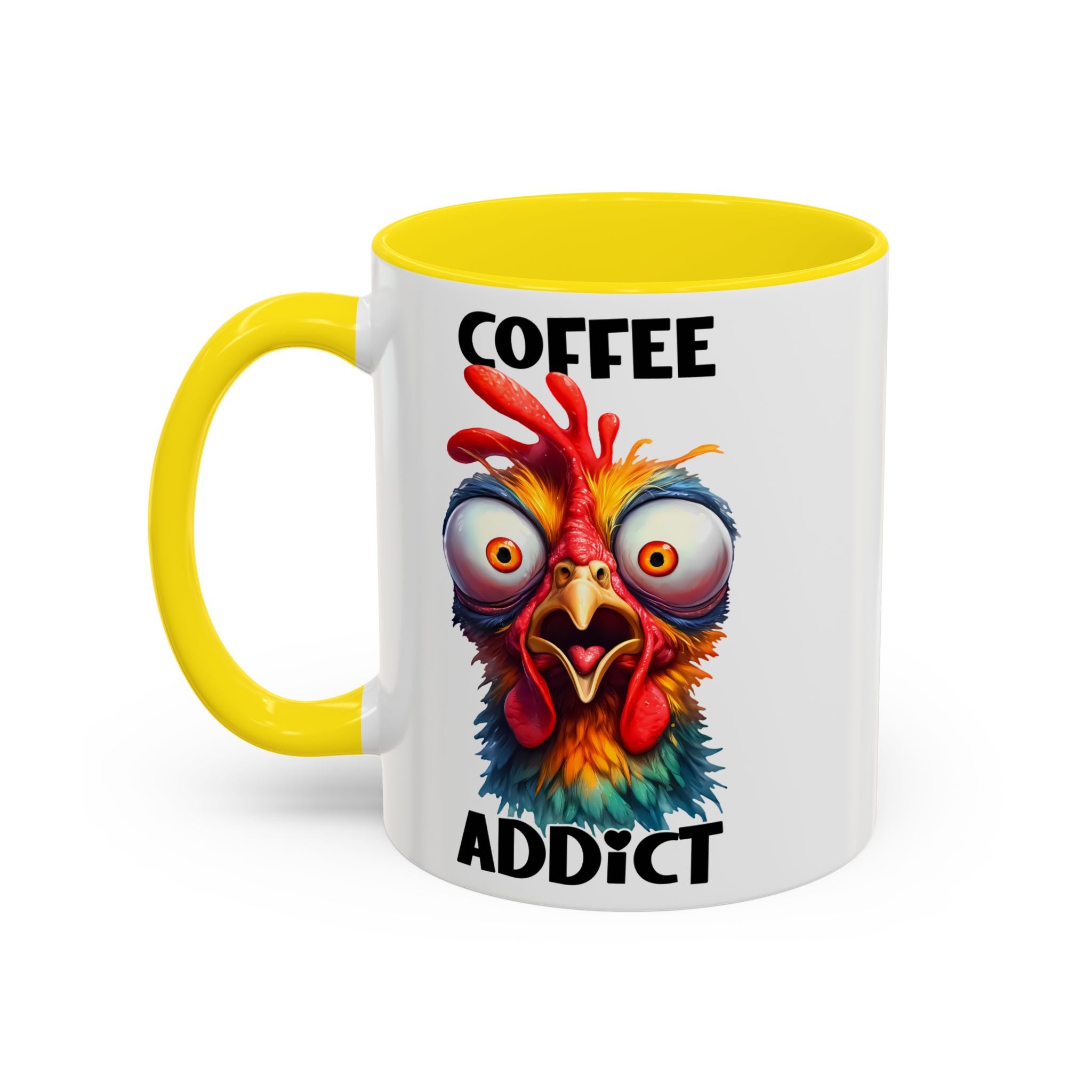 Coffee Addict – Perplexed Chicken Mug