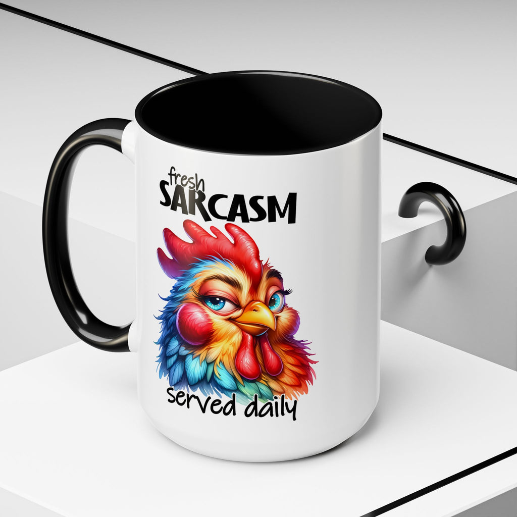 Fresh Sarcasm Served Daily – Chubby Chicken Mug
