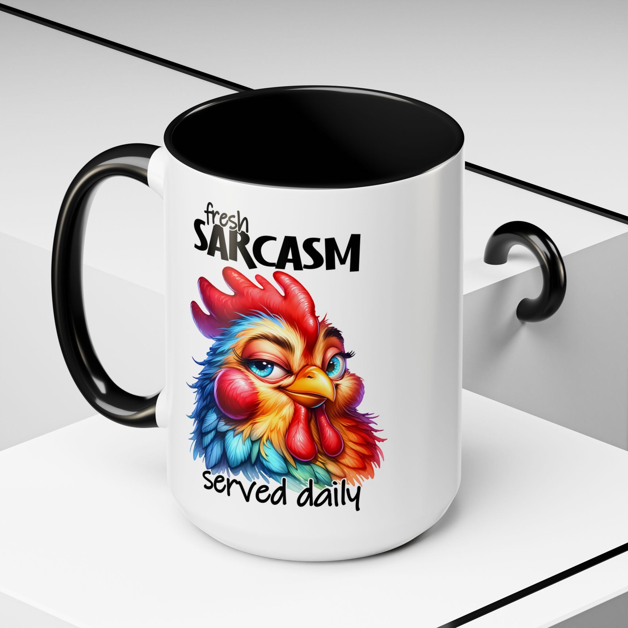 Fresh Sarcasm Served Daily – Chubby Chicken Mug