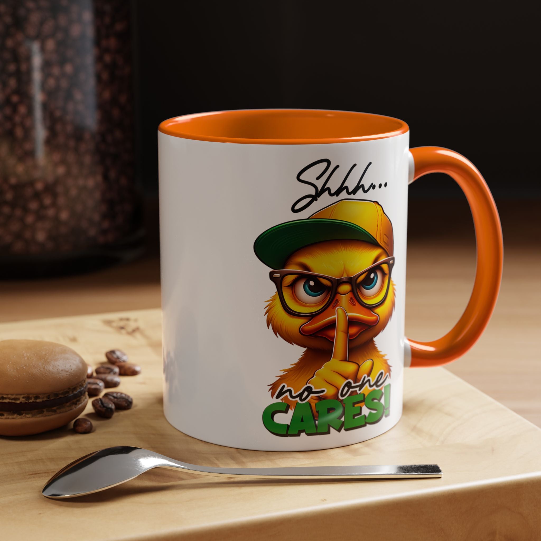 Shhh… No One Cares Duckling Mug