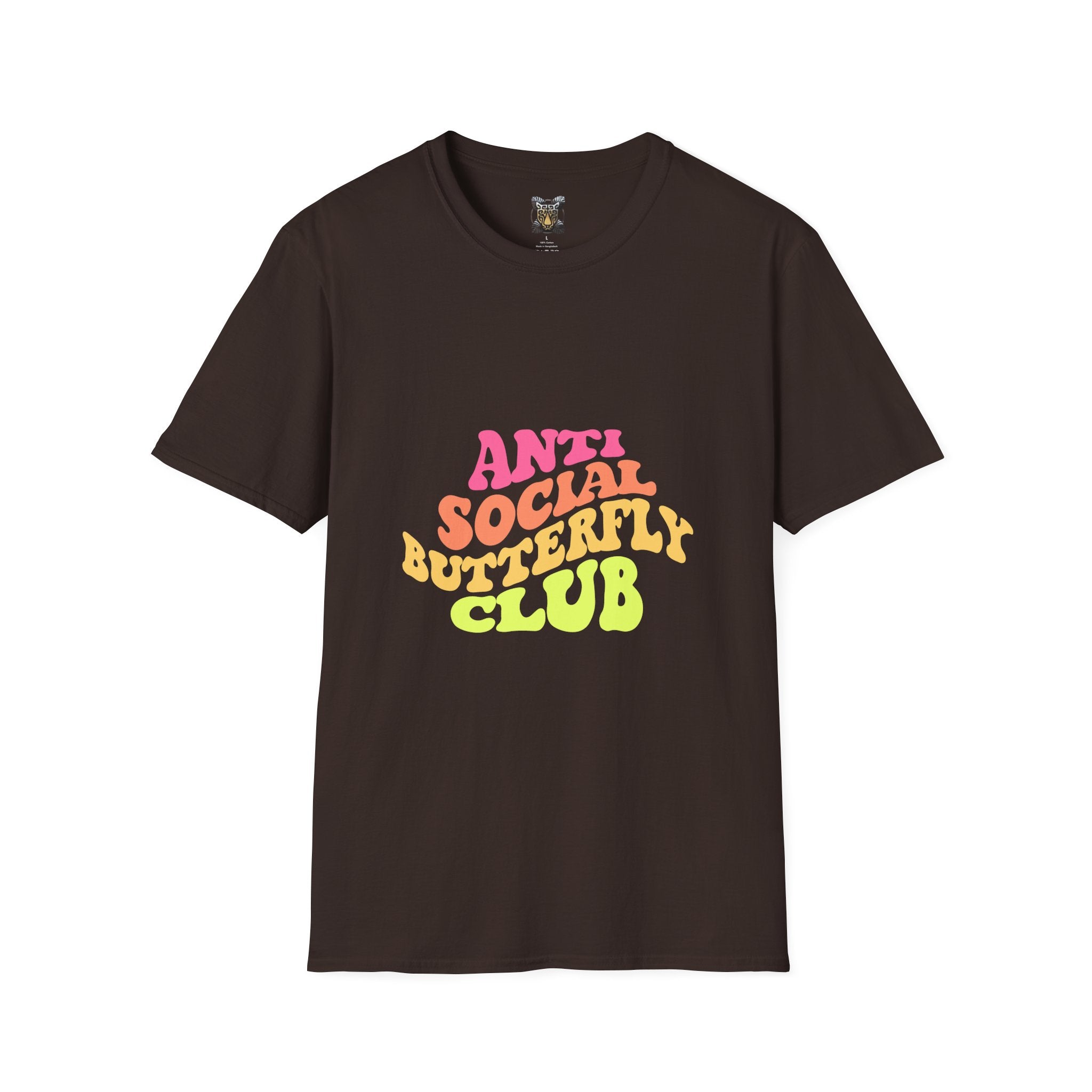 Anti Social Butterfly Club T-Shirt – Funny Introvert Graphic Tee, Sarcastic Unisex Shirt, Humor Casual Apparel
