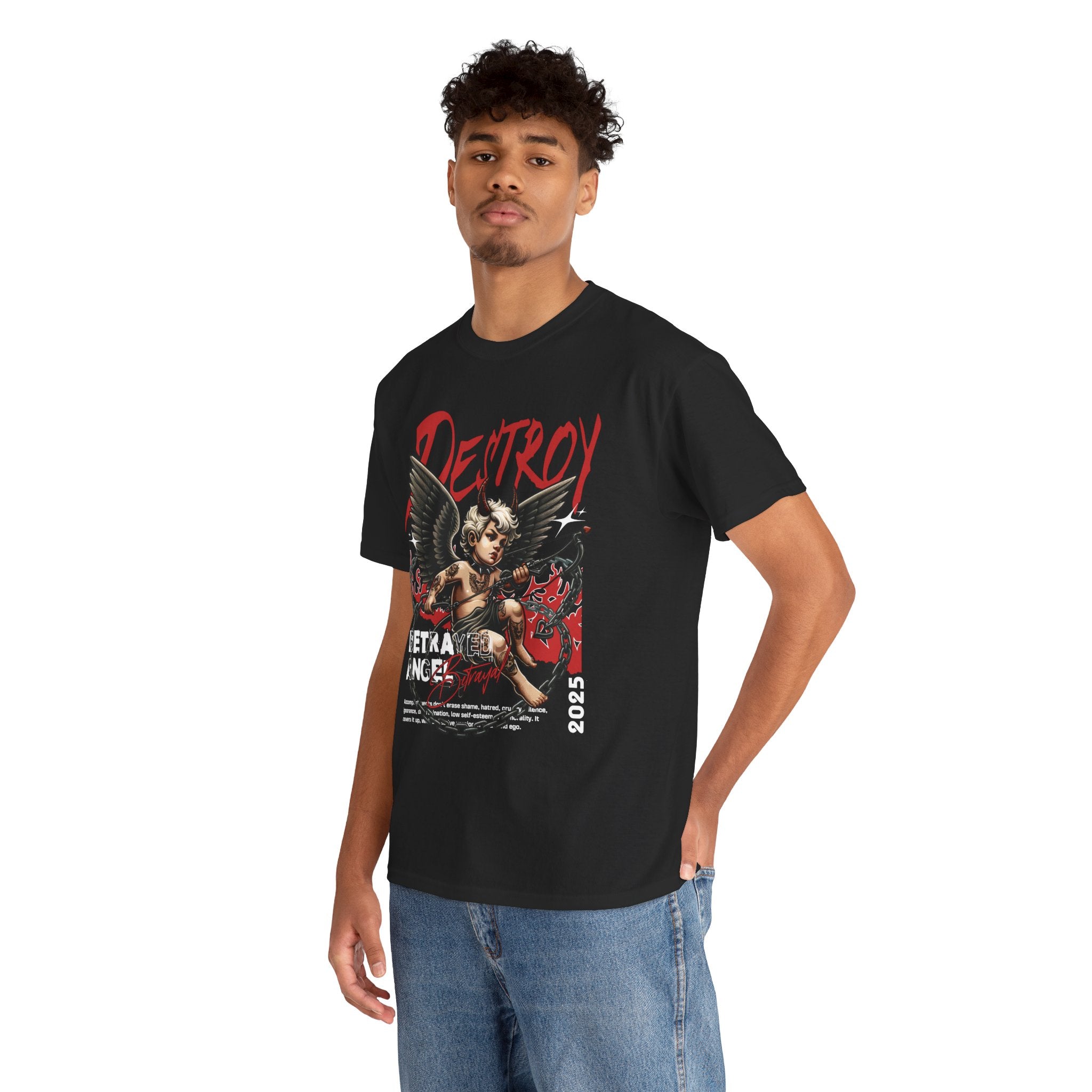 Destroyed Innocence: Betrayed Angel Streetwear Graphic