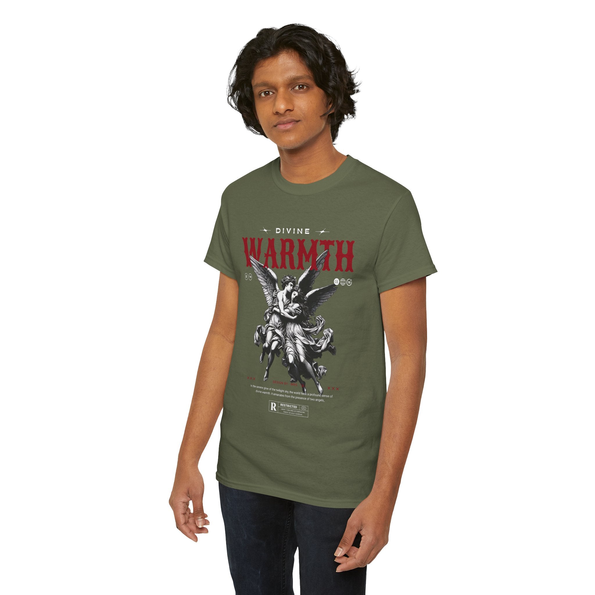 Divine Warmth: Angelic Embrace T-Shirt Design