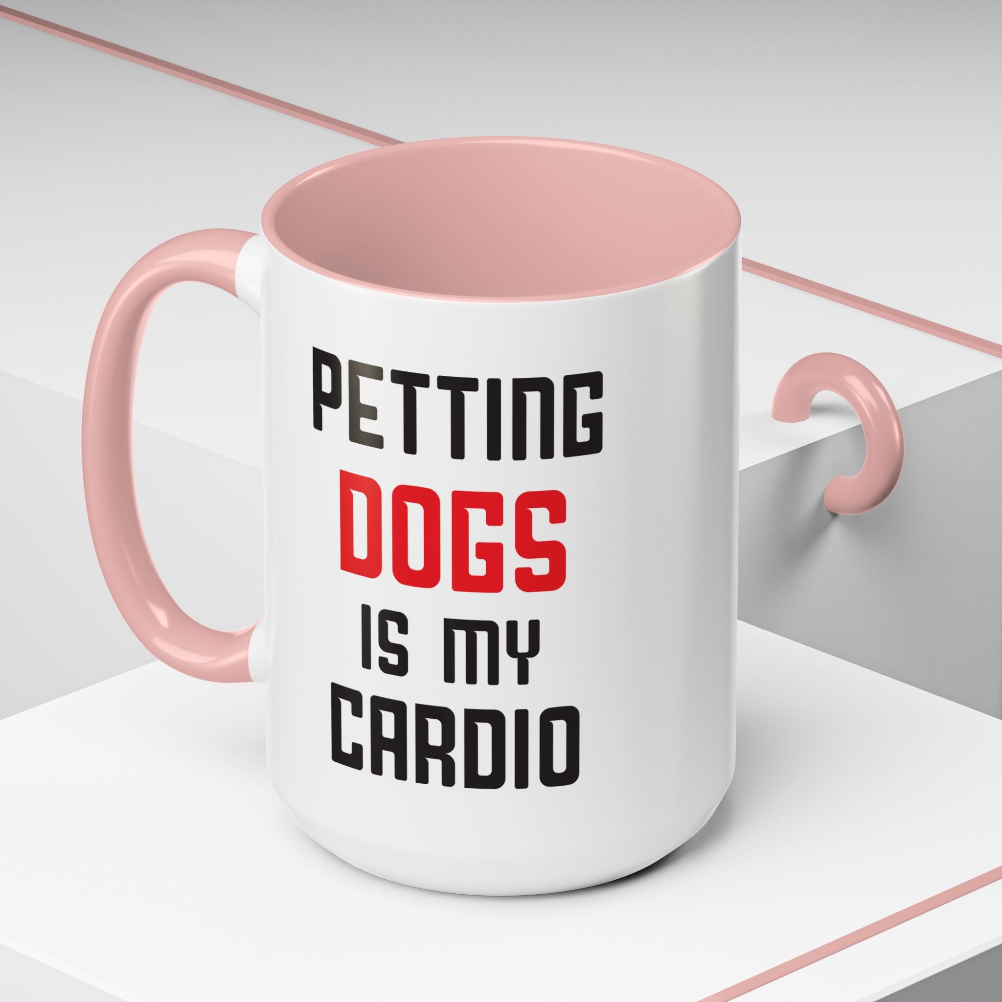Dog Lover Coffee Mug – 11oz & 15oz Funny Pet Quote, Colorful Interior