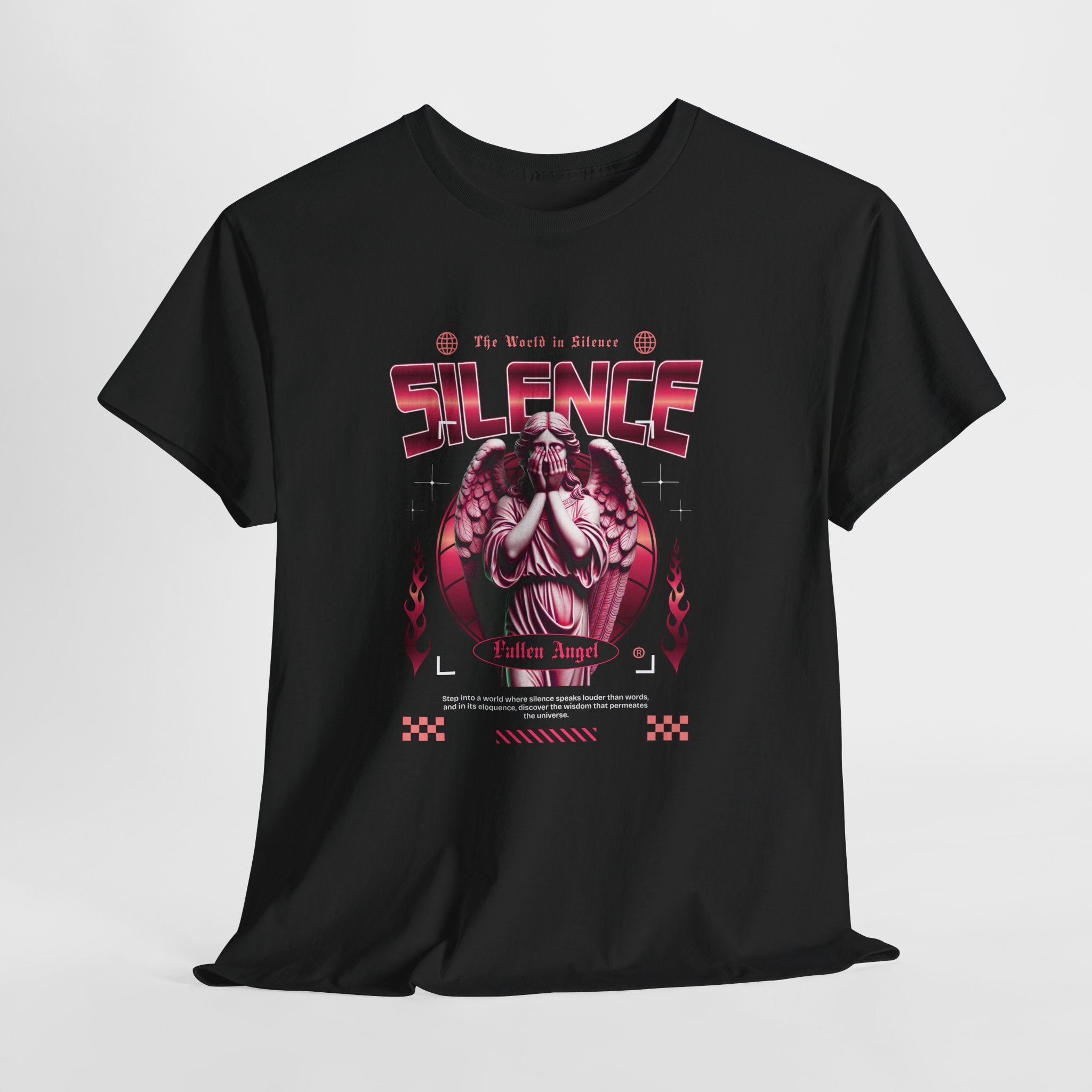 Echoes of Silence: Fallen Angel Streetwear Art