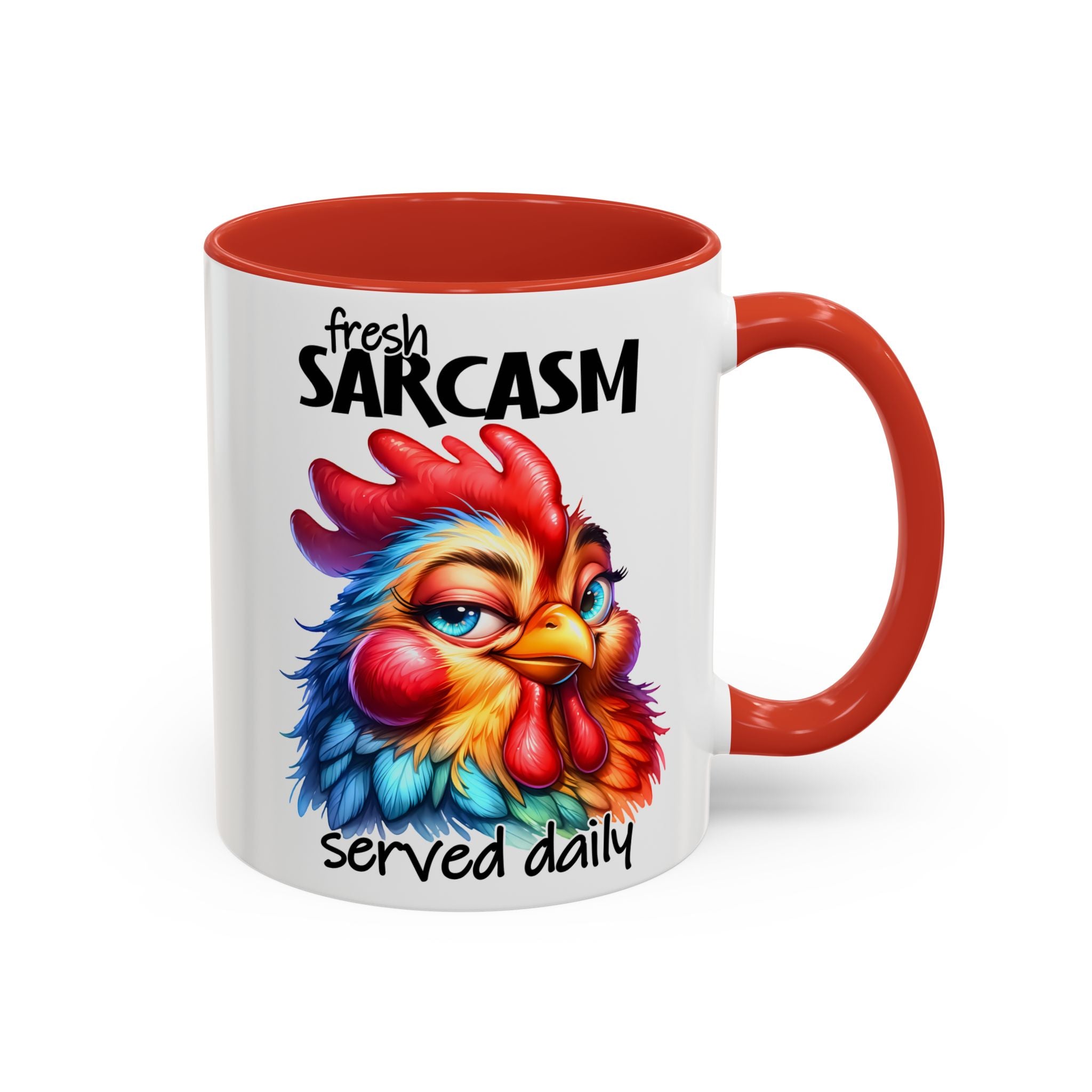 Fresh Sarcasm Served Daily – Chubby Chicken Mug