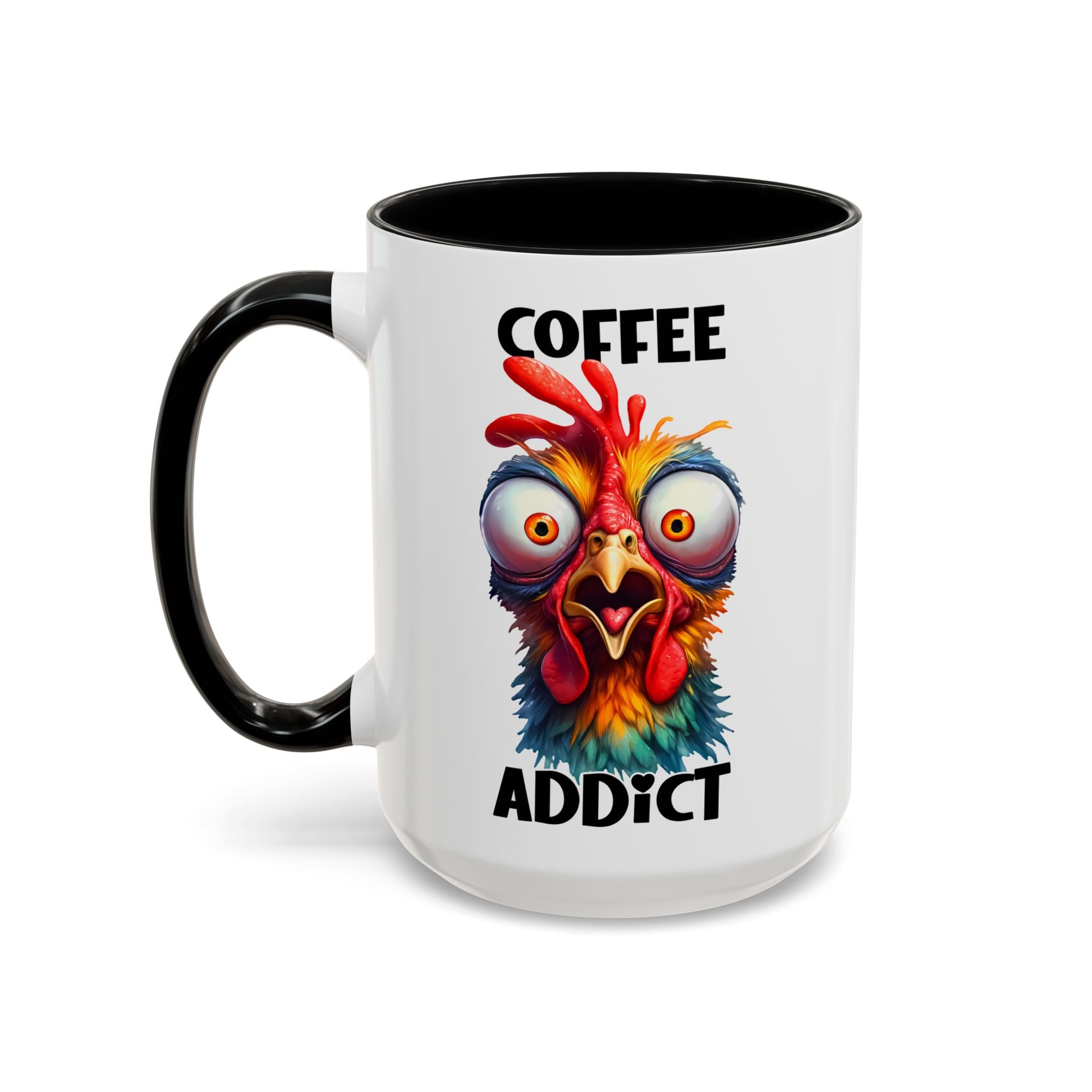 Coffee Addict – Perplexed Chicken Mug