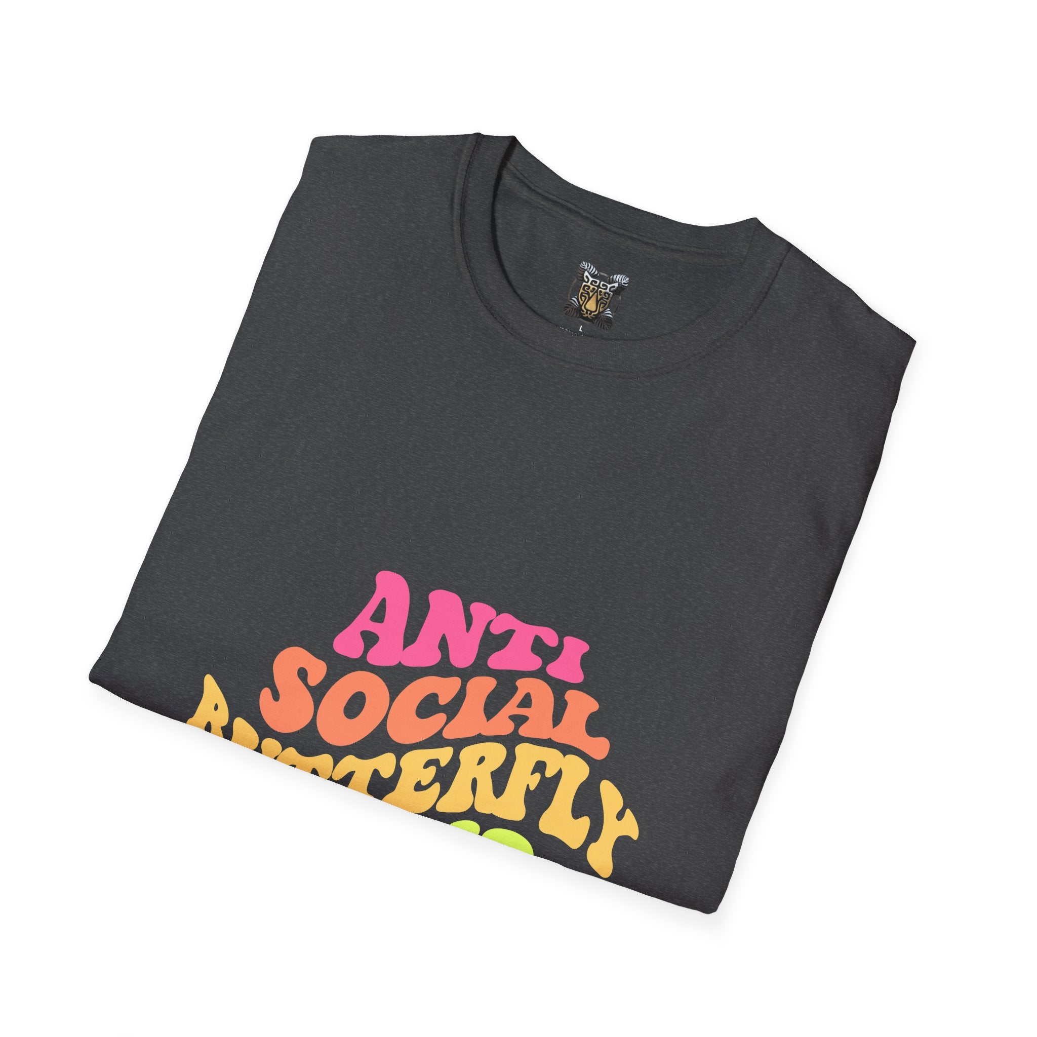 Anti Social Butterfly Club T-Shirt – Funny Introvert Graphic Tee, Sarcastic Unisex Shirt, Humor Casual Apparel