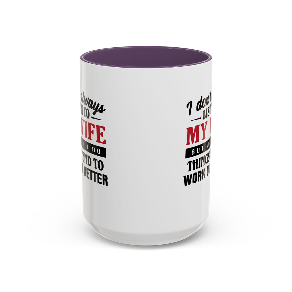 Funny Husband Coffee Mug – 11oz & 15oz Humor Quote, Colorful Interior