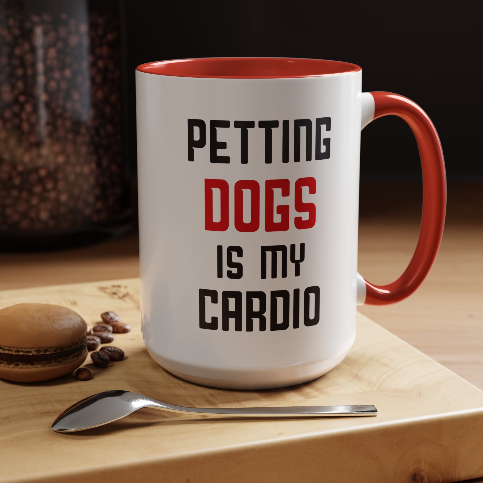 Dog Lover Coffee Mug – 11oz & 15oz Funny Pet Quote, Colorful Interior