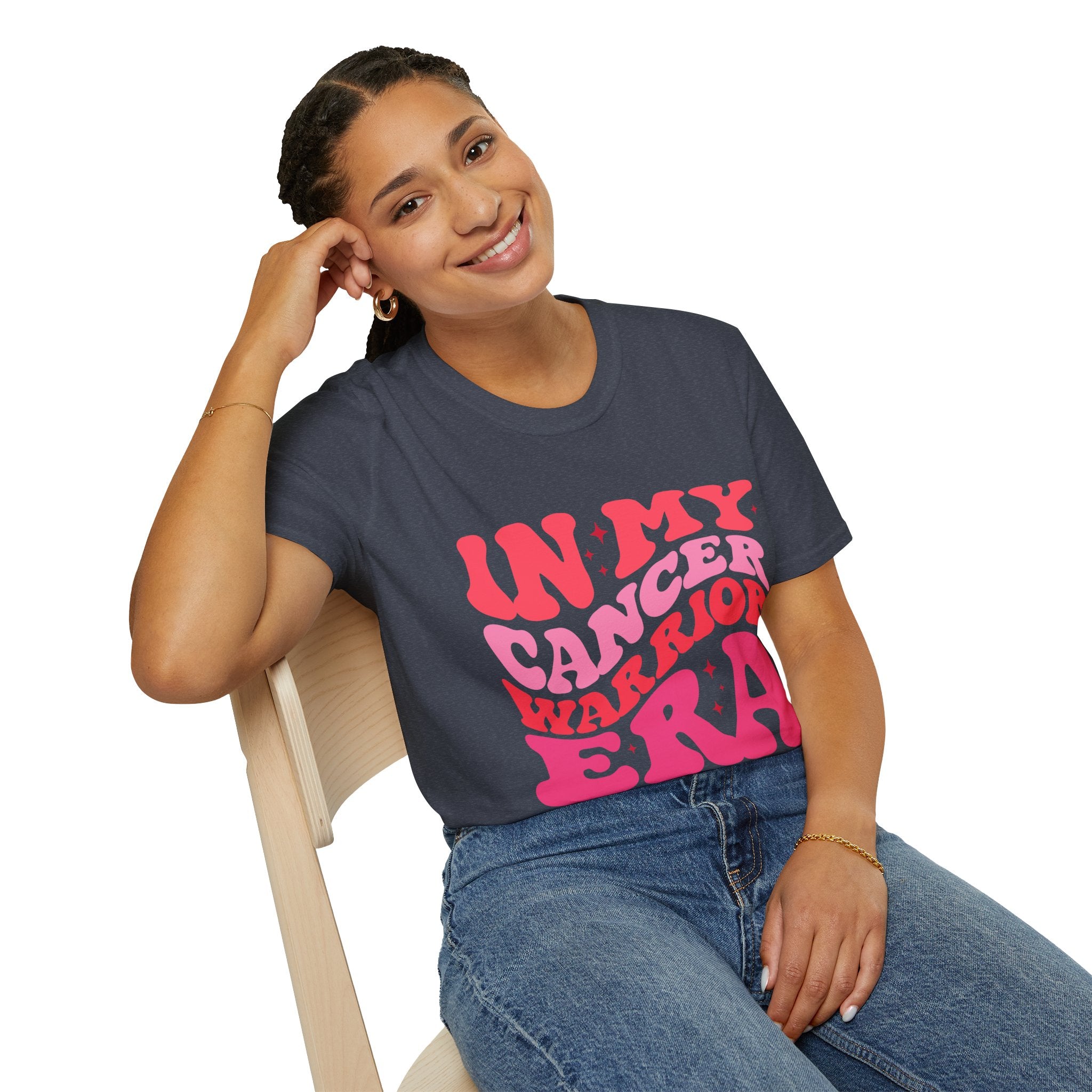 Inspirational T-Shirt – “In My Cancer Warrior Era” Support Tee for Cancer Survivors, Fighters, and Awareness Events