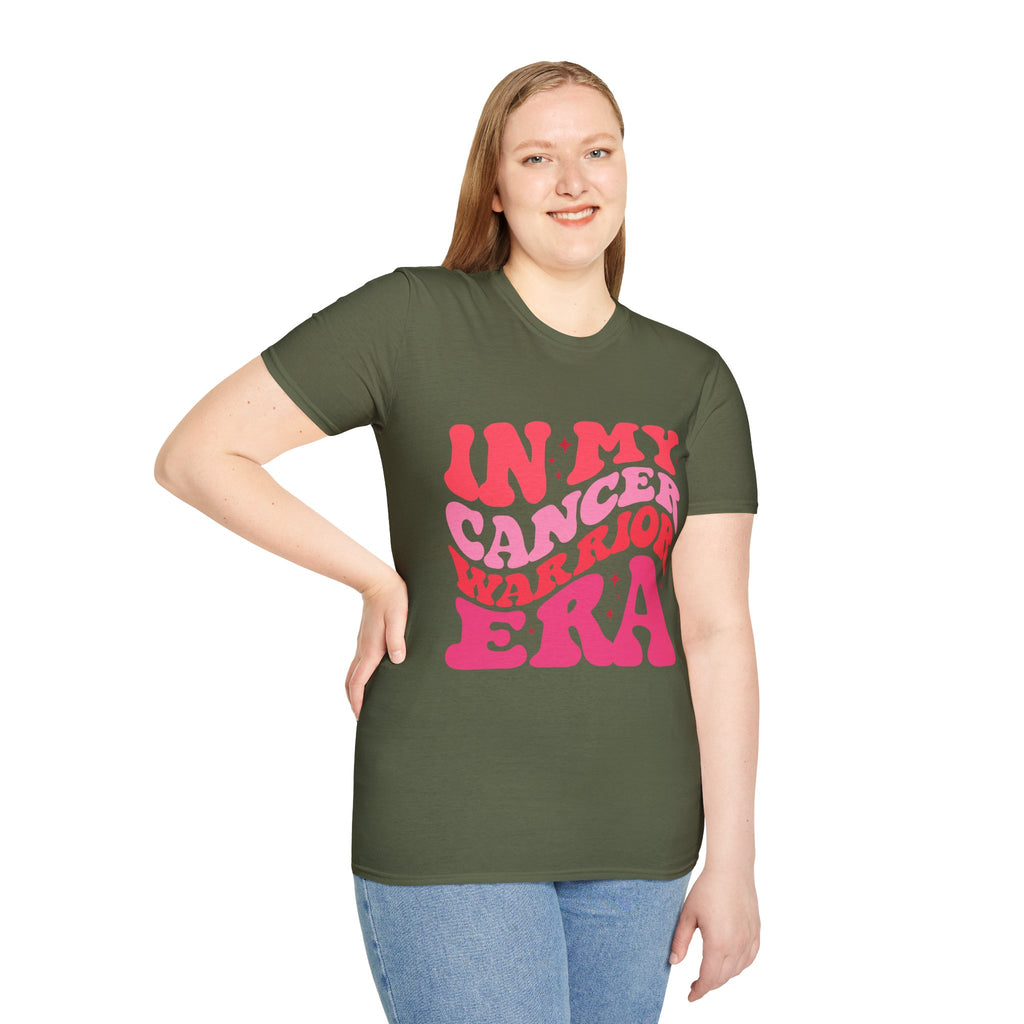 Inspirational T-Shirt – “In My Cancer Warrior Era” Support Tee for Cancer Survivors, Fighters, and Awareness Events
