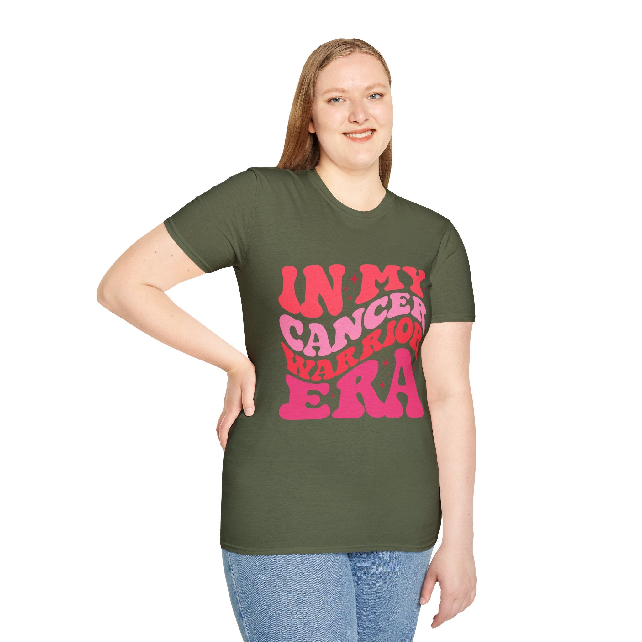 Inspirational T-Shirt – “In My Cancer Warrior Era” Support Tee for Cancer Survivors, Fighters, and Awareness Events