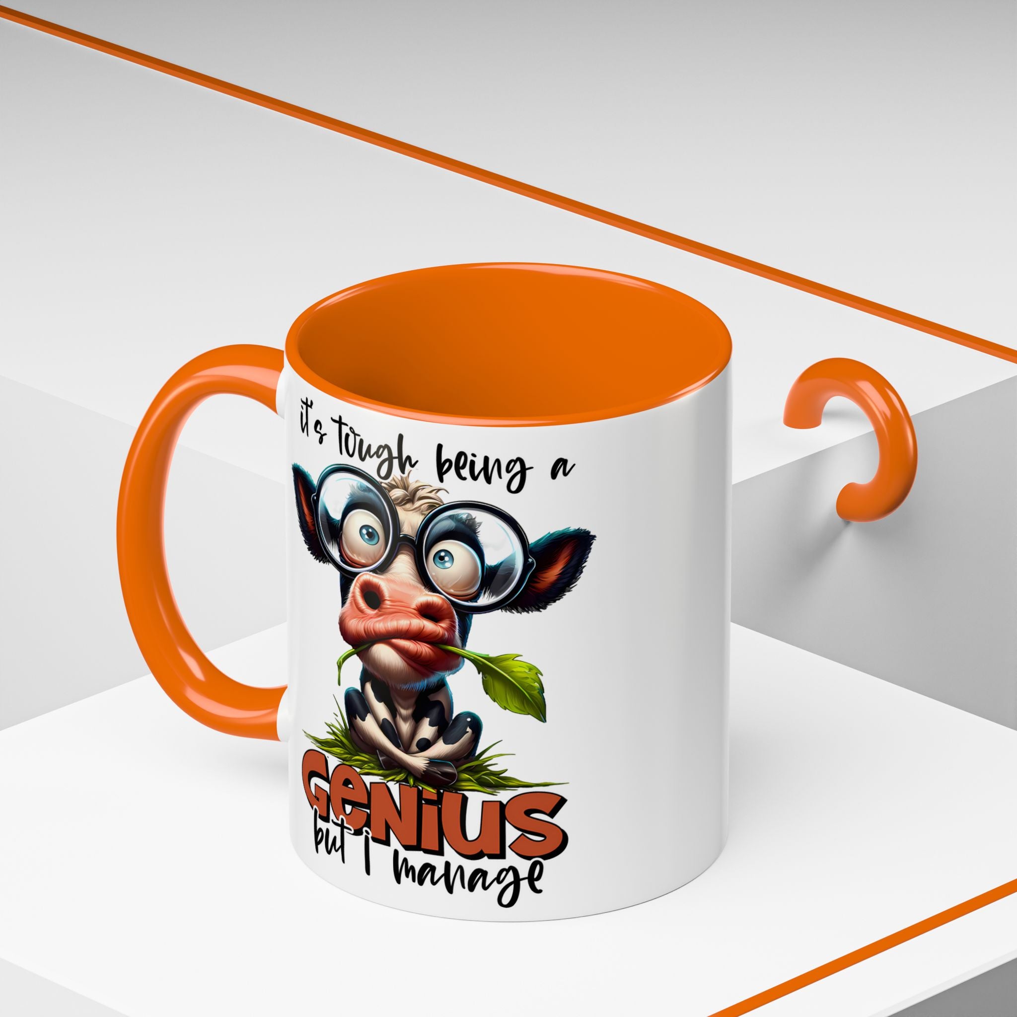 Moo-dest Genius Coffee Mug