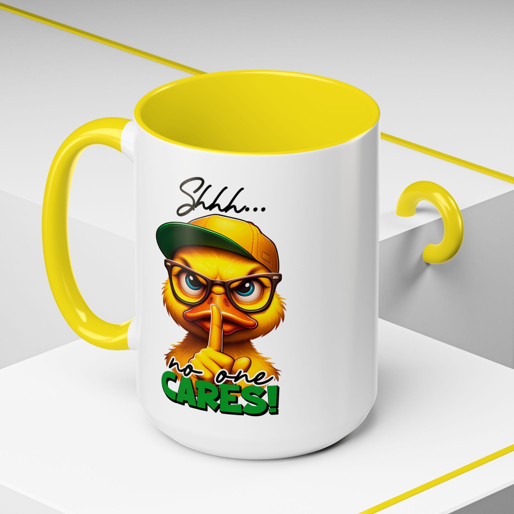 Shhh… No One Cares Duckling Mug