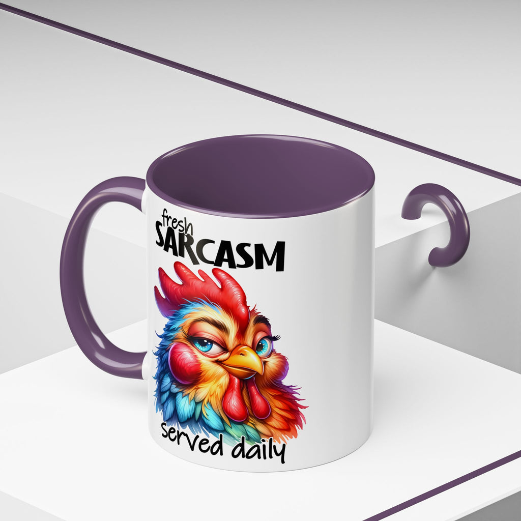 Fresh Sarcasm Served Daily – Chubby Chicken Mug