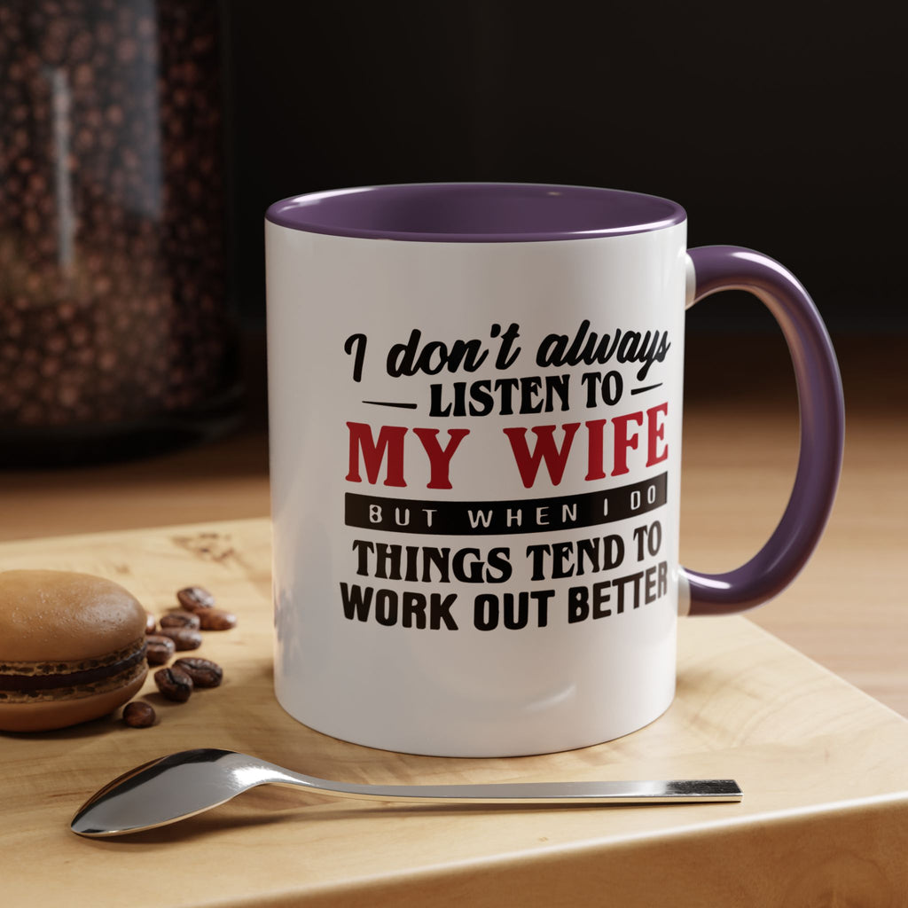 Funny Husband Coffee Mug – 11oz & 15oz Humor Quote, Colorful Interior