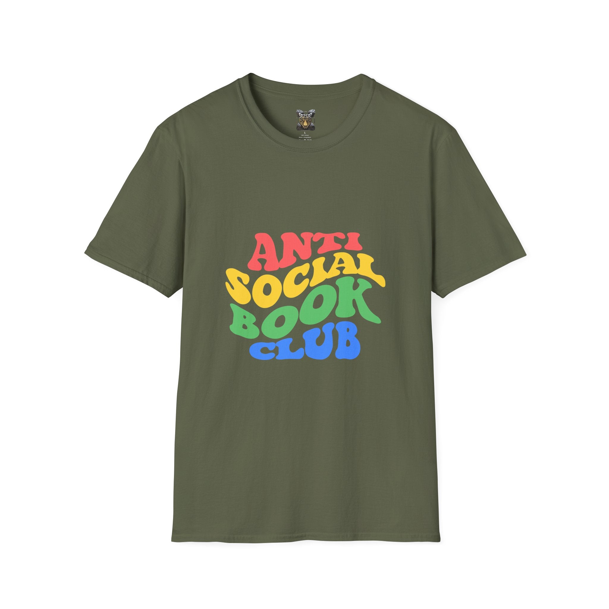 Anti Social Book Club T-Shirt – Funny Reading Graphic Tee, Introvert Book Lover Shirt, Unisex Literary
