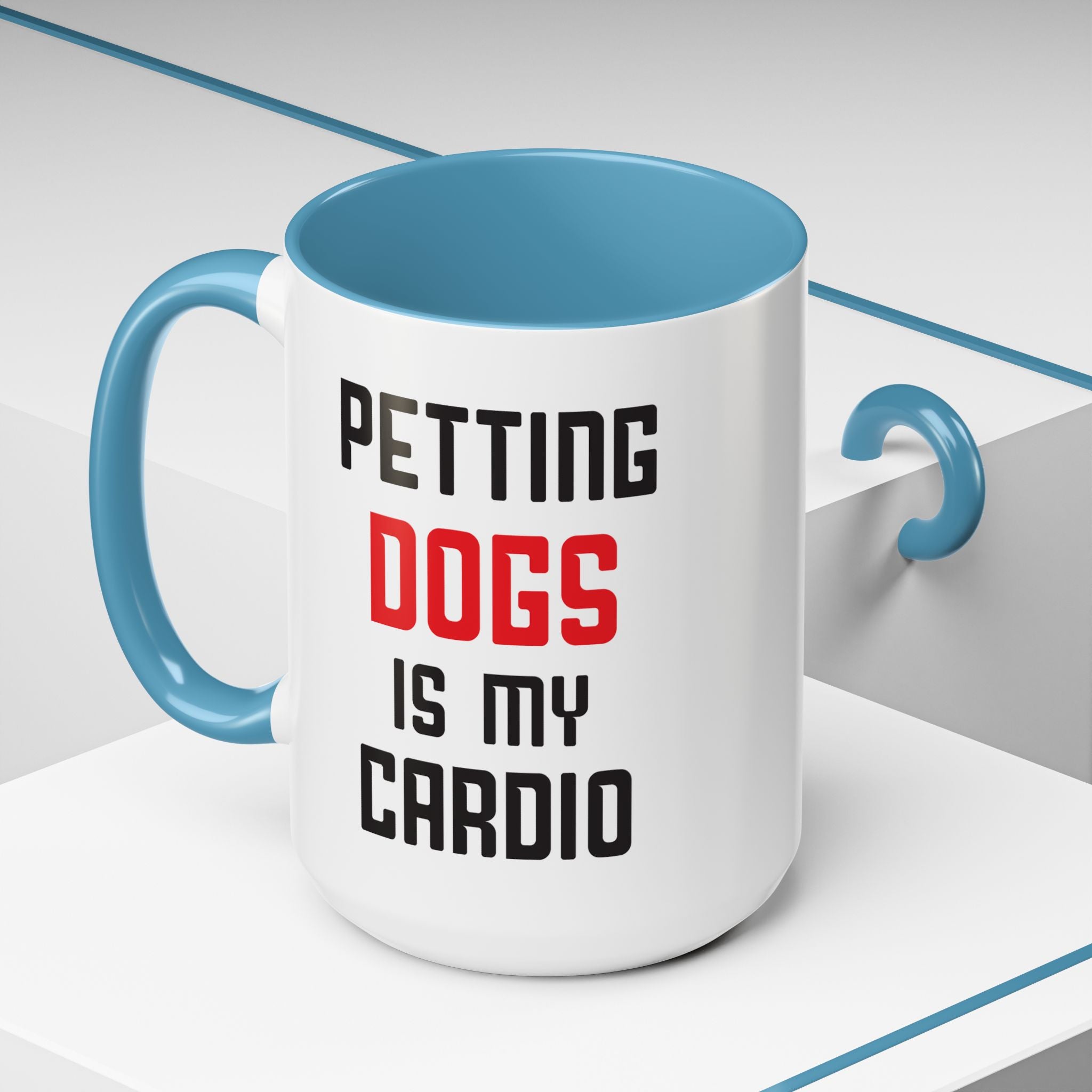 Dog Lover Coffee Mug – 11oz & 15oz Funny Pet Quote, Colorful Interior