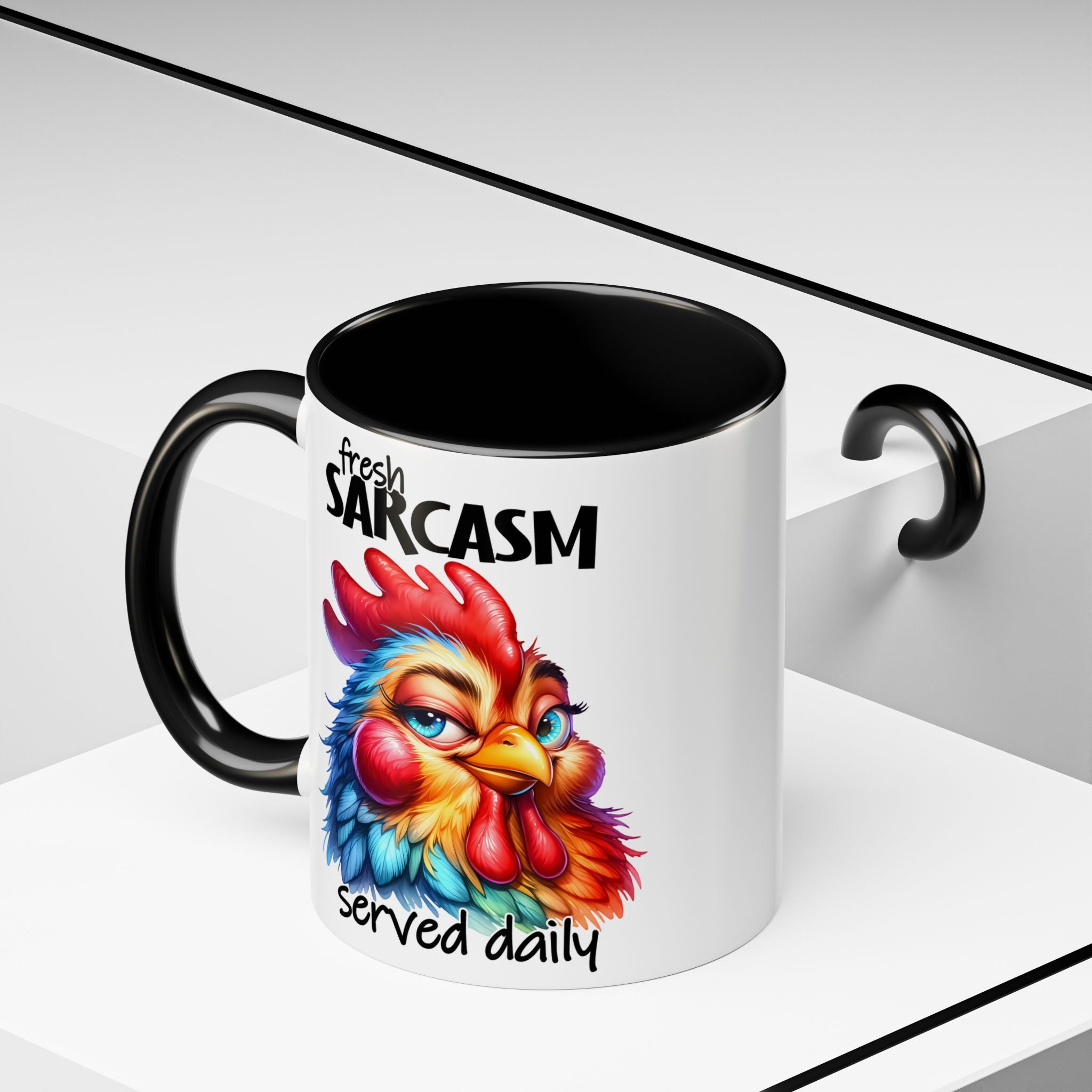 Fresh Sarcasm Served Daily – Chubby Chicken Mug