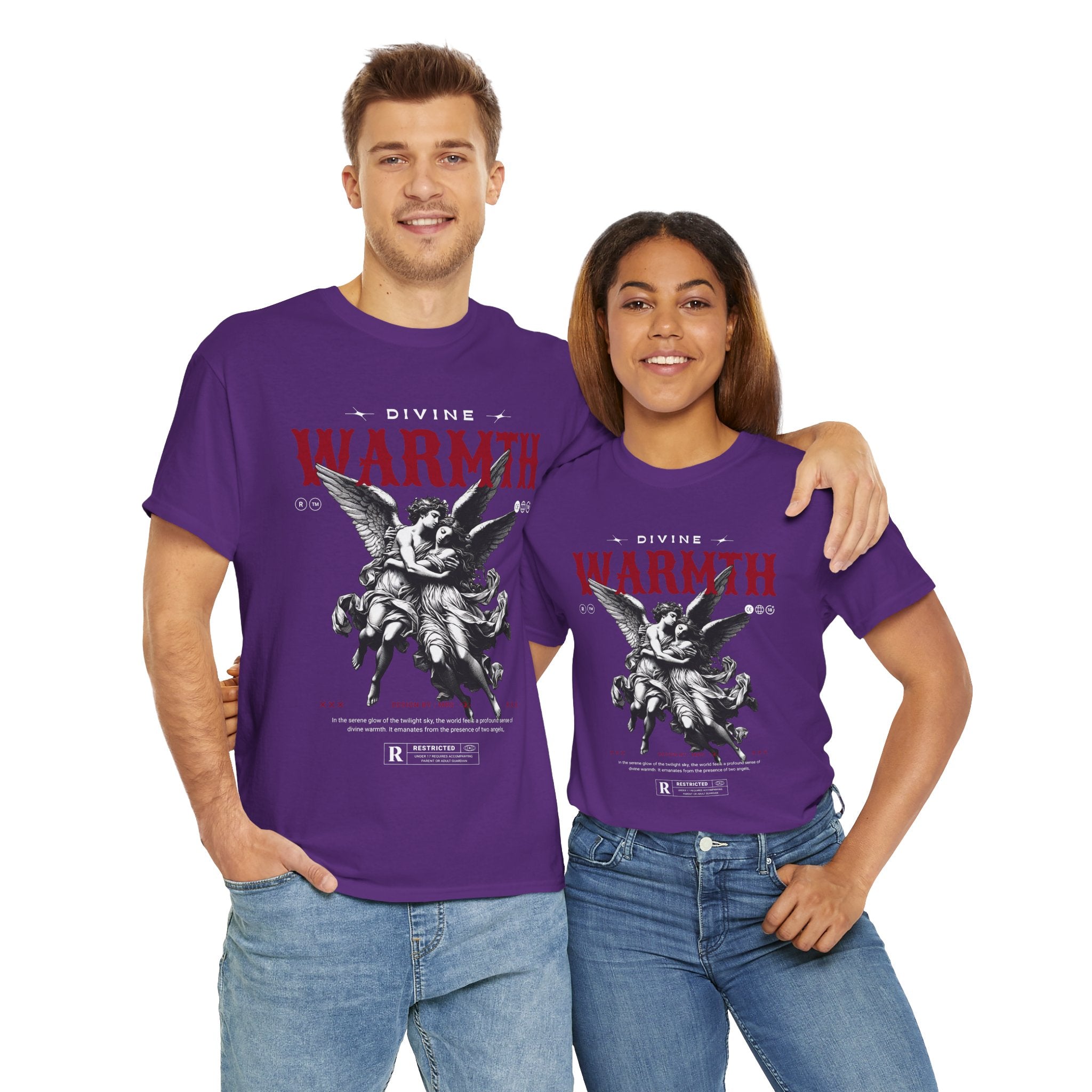 Divine Warmth: Angelic Embrace T-Shirt Design
