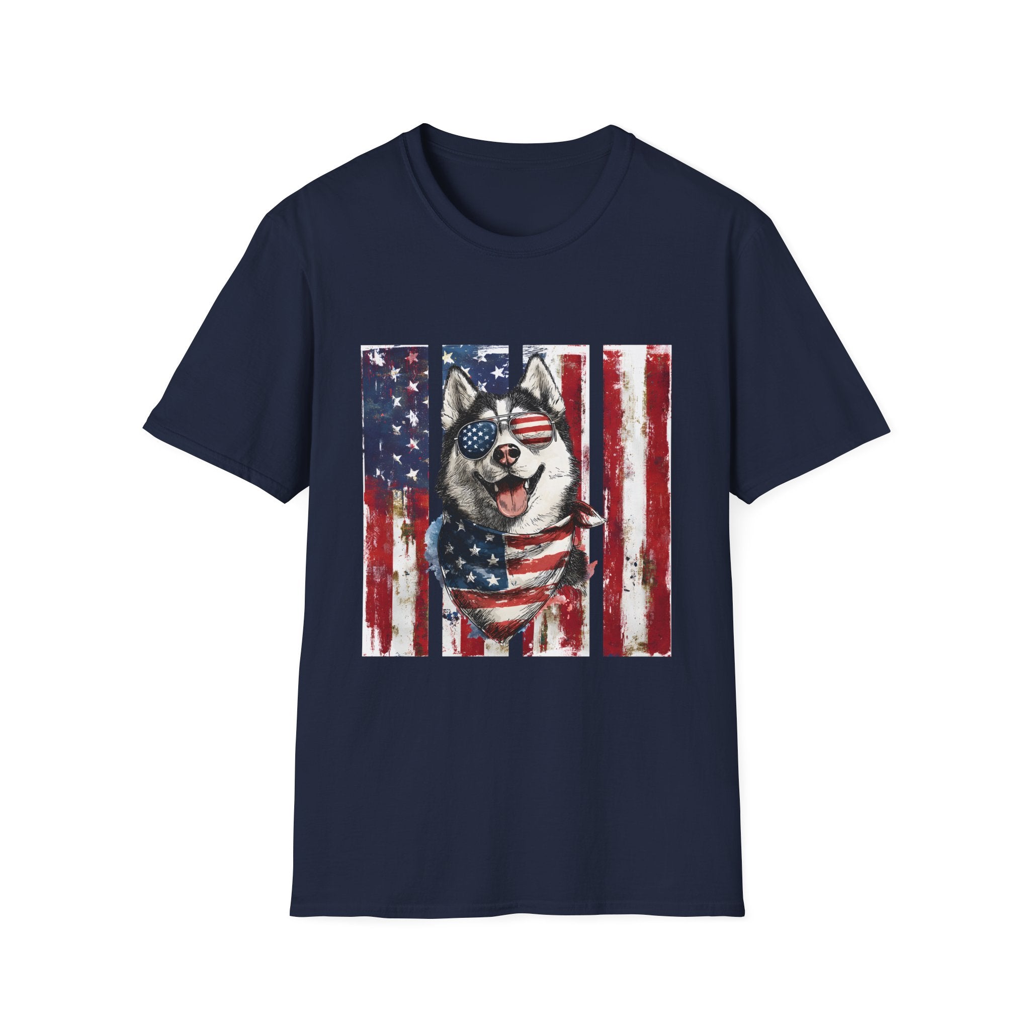 Patriotic Paws: Siberian Husky Edition