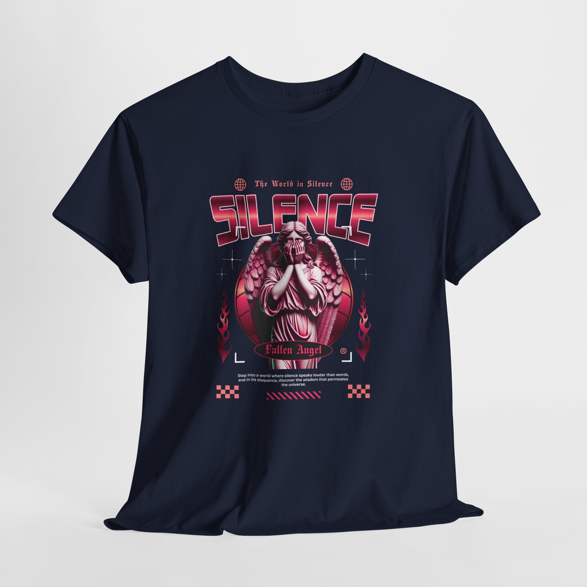 Echoes of Silence: Fallen Angel Streetwear Art