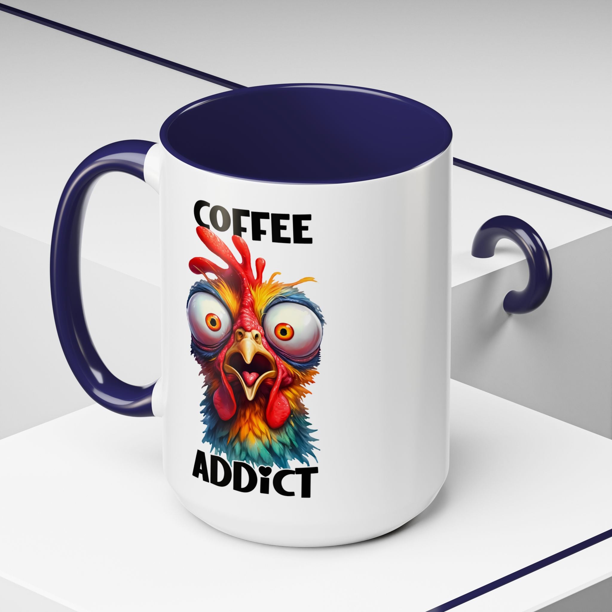 Coffee Addict – Perplexed Chicken Mug