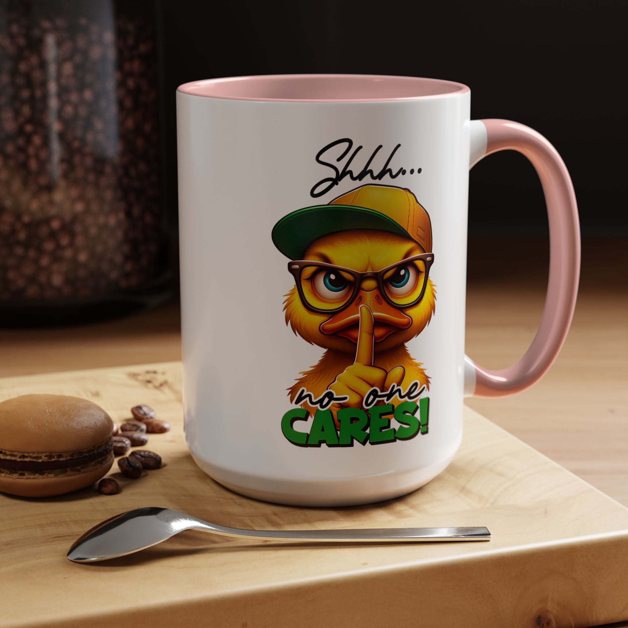 Shhh… No One Cares Duckling Mug